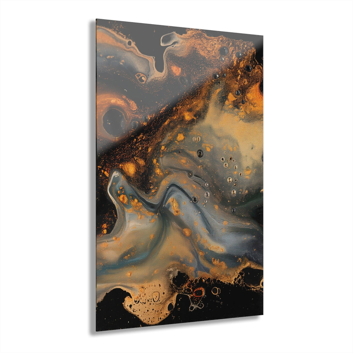 Gilded Fault Acrylic Print - JG Visual Arts