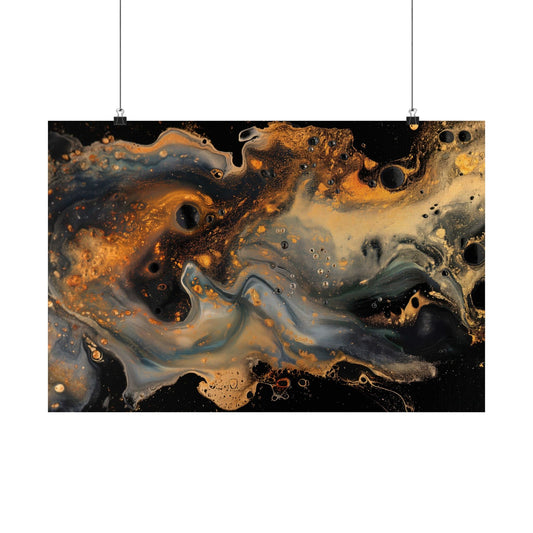 Gilded Fault Poster - JG Visual Arts