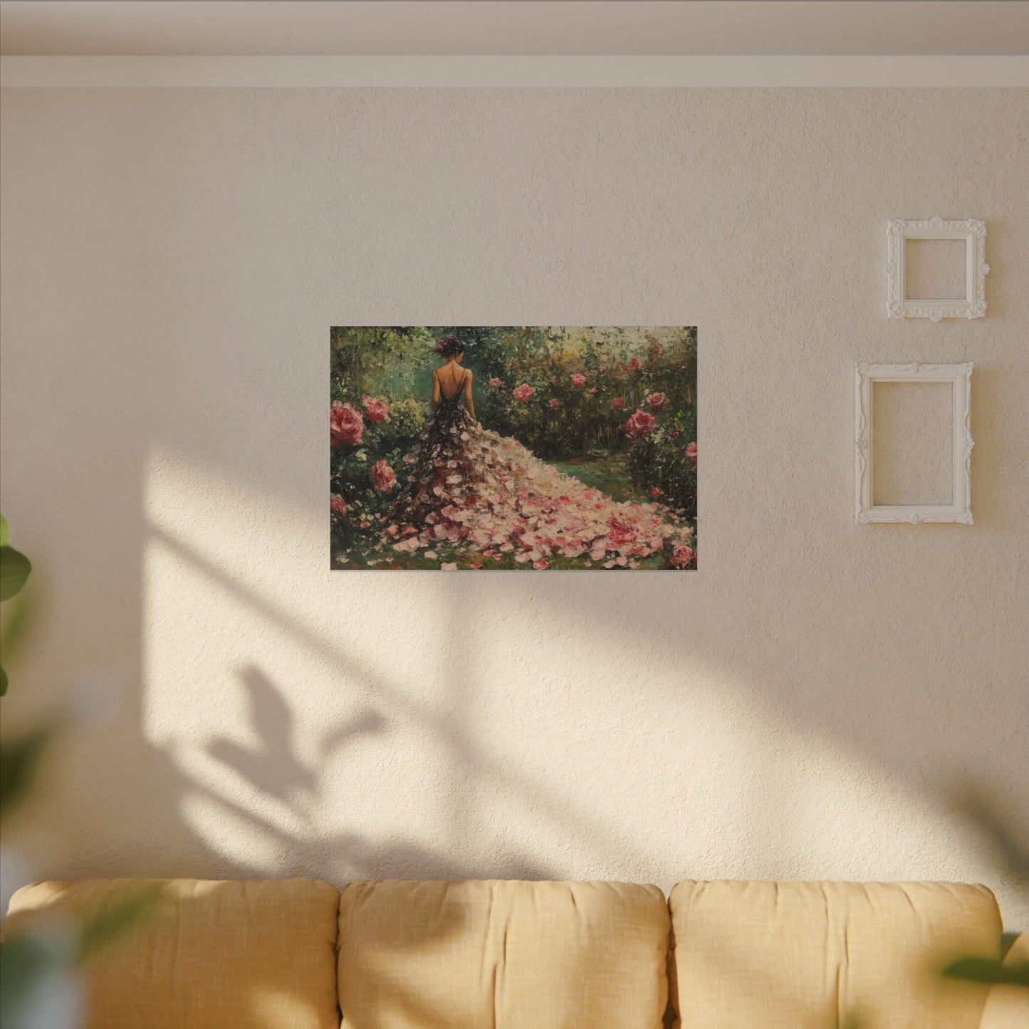 Gown of Roses — Garden Portrait Canvas - JG Visual Arts