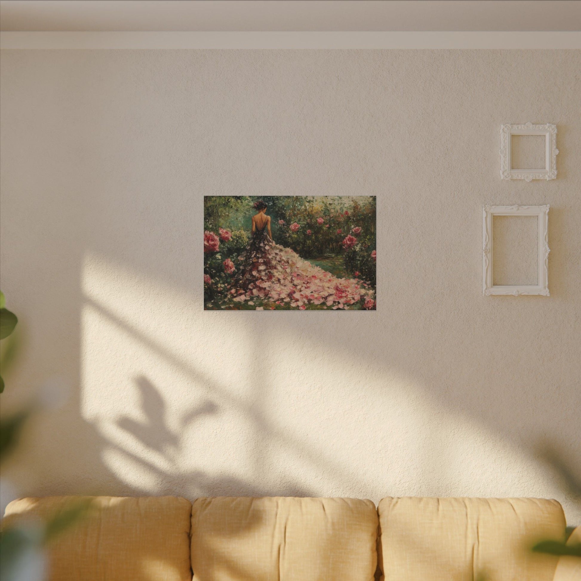 Gown of Roses — Garden Portrait Canvas - JG Visual Arts