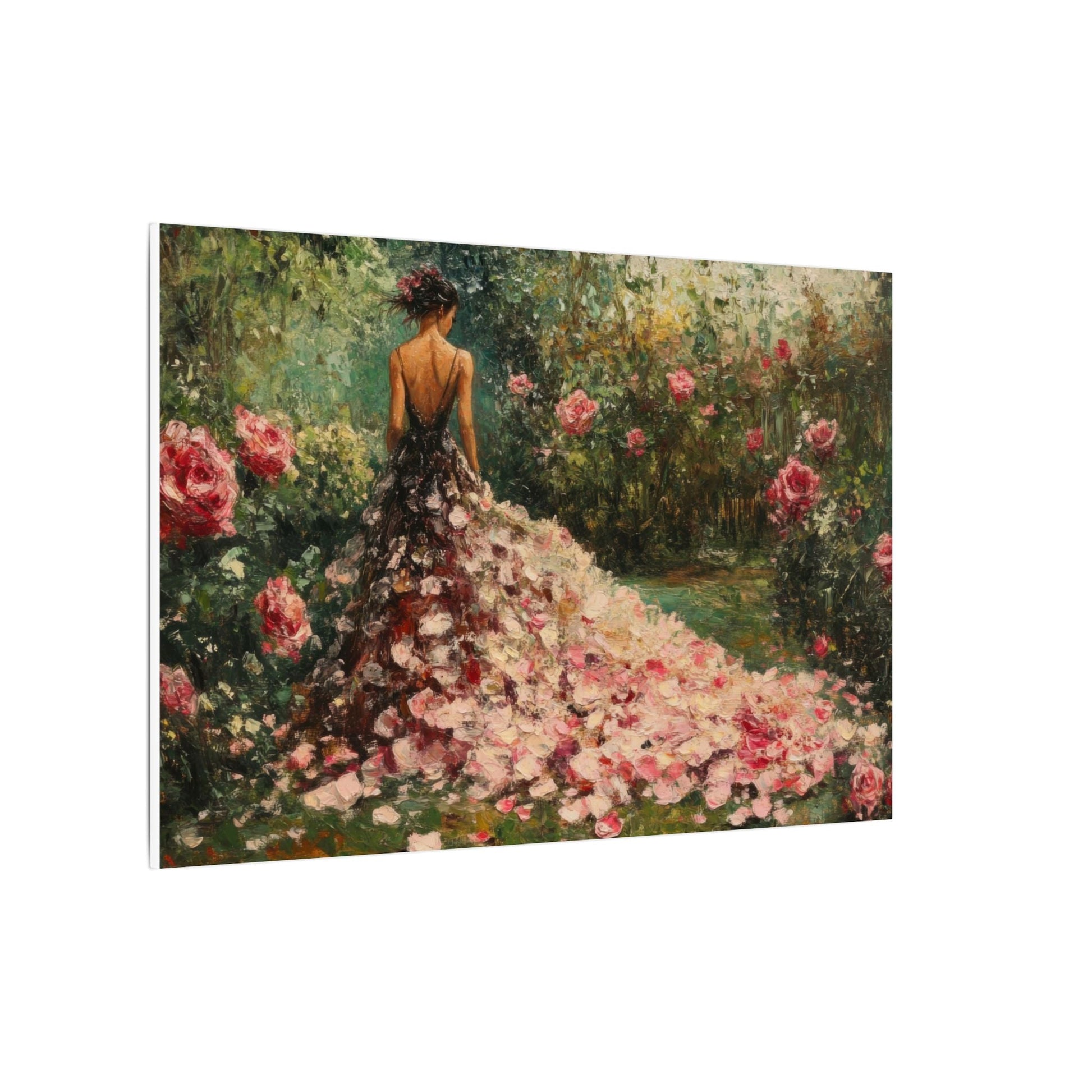 Gown of Roses — Garden Portrait Canvas - JG Visual Arts