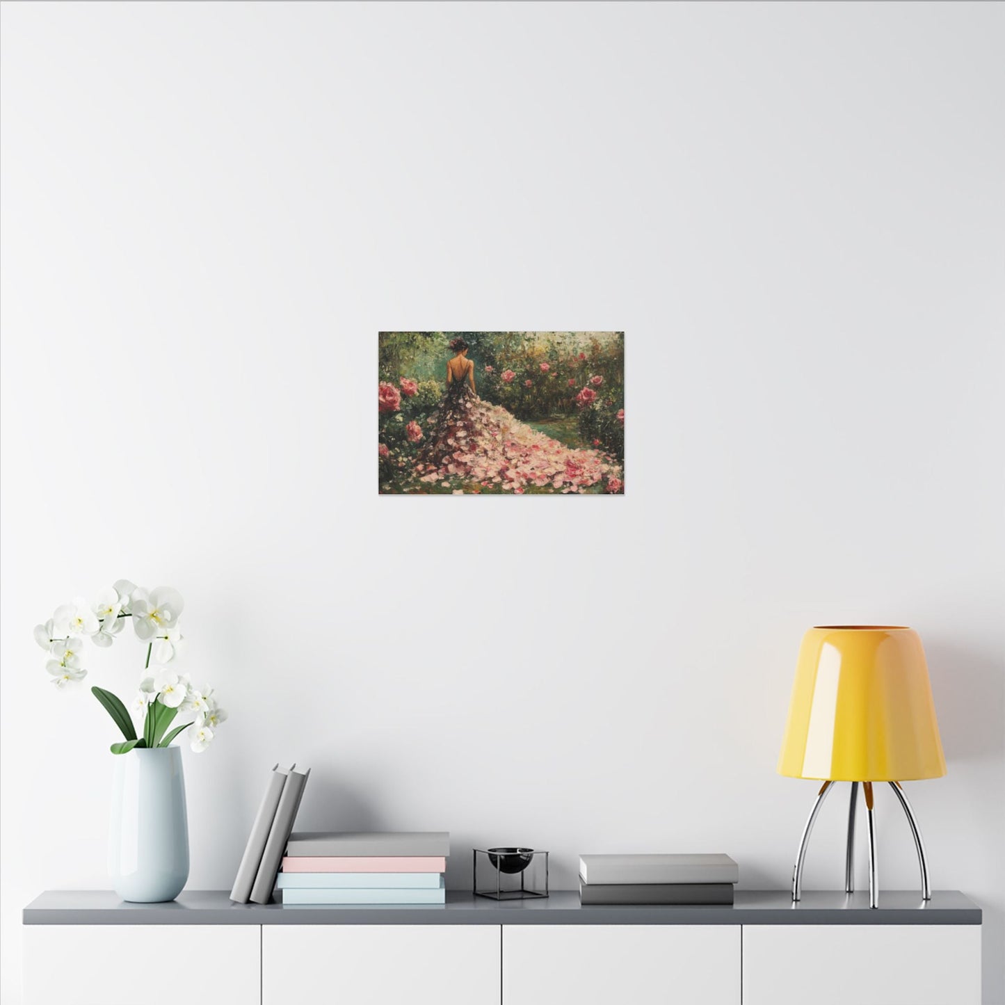 Gown of Roses — Garden Portrait Canvas - JG Visual Arts