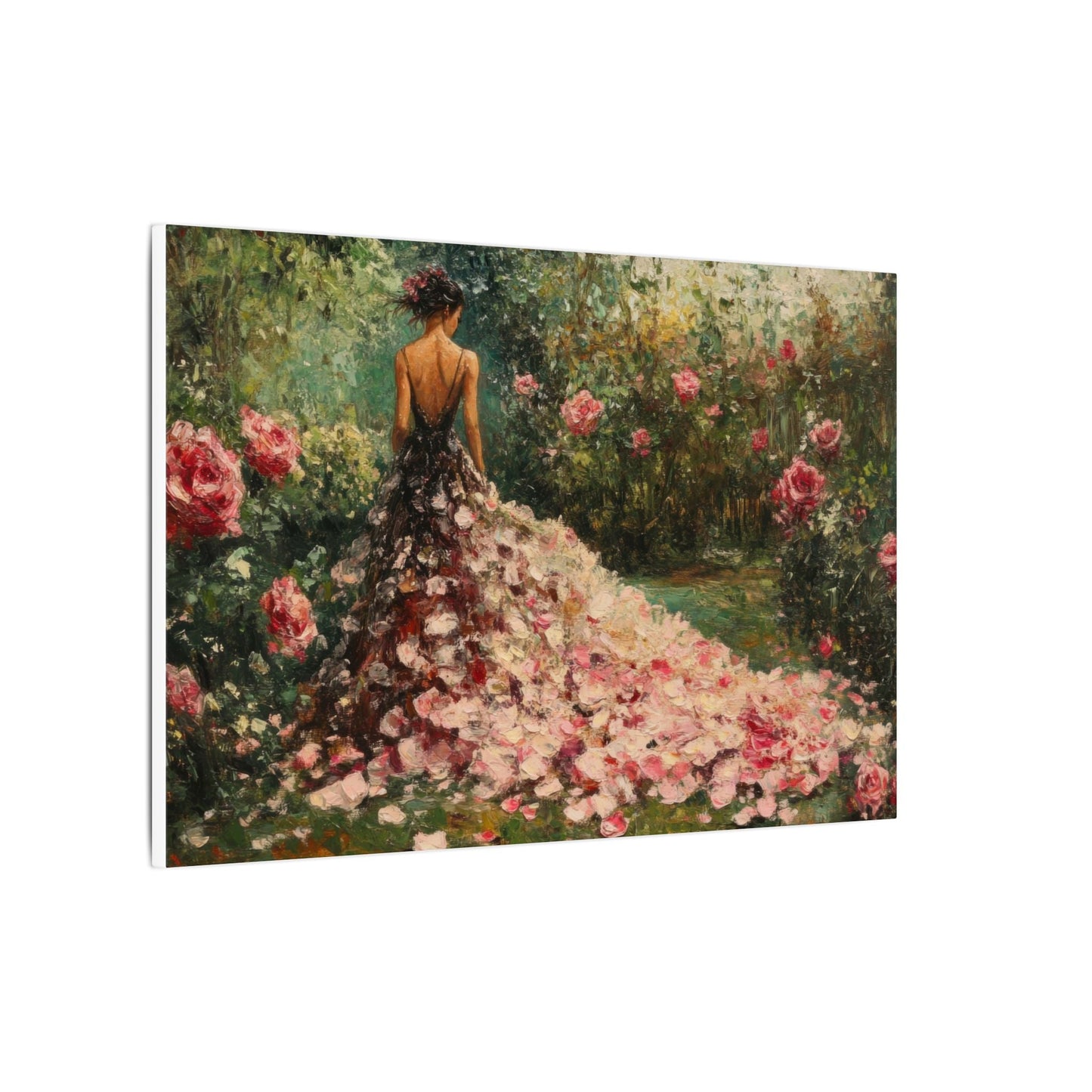 Gown of Roses — Garden Portrait Canvas - JG Visual Arts