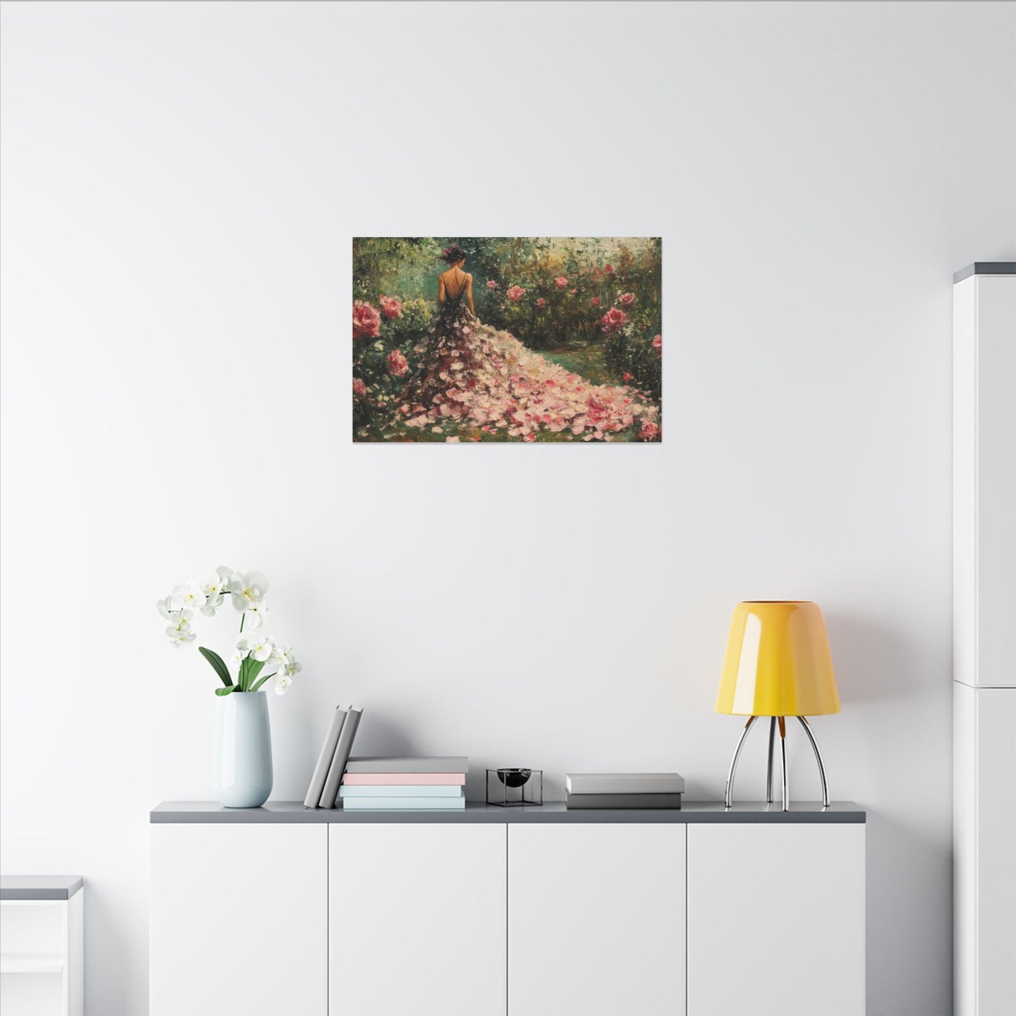 Gown of Roses — Garden Portrait Canvas - JG Visual Arts
