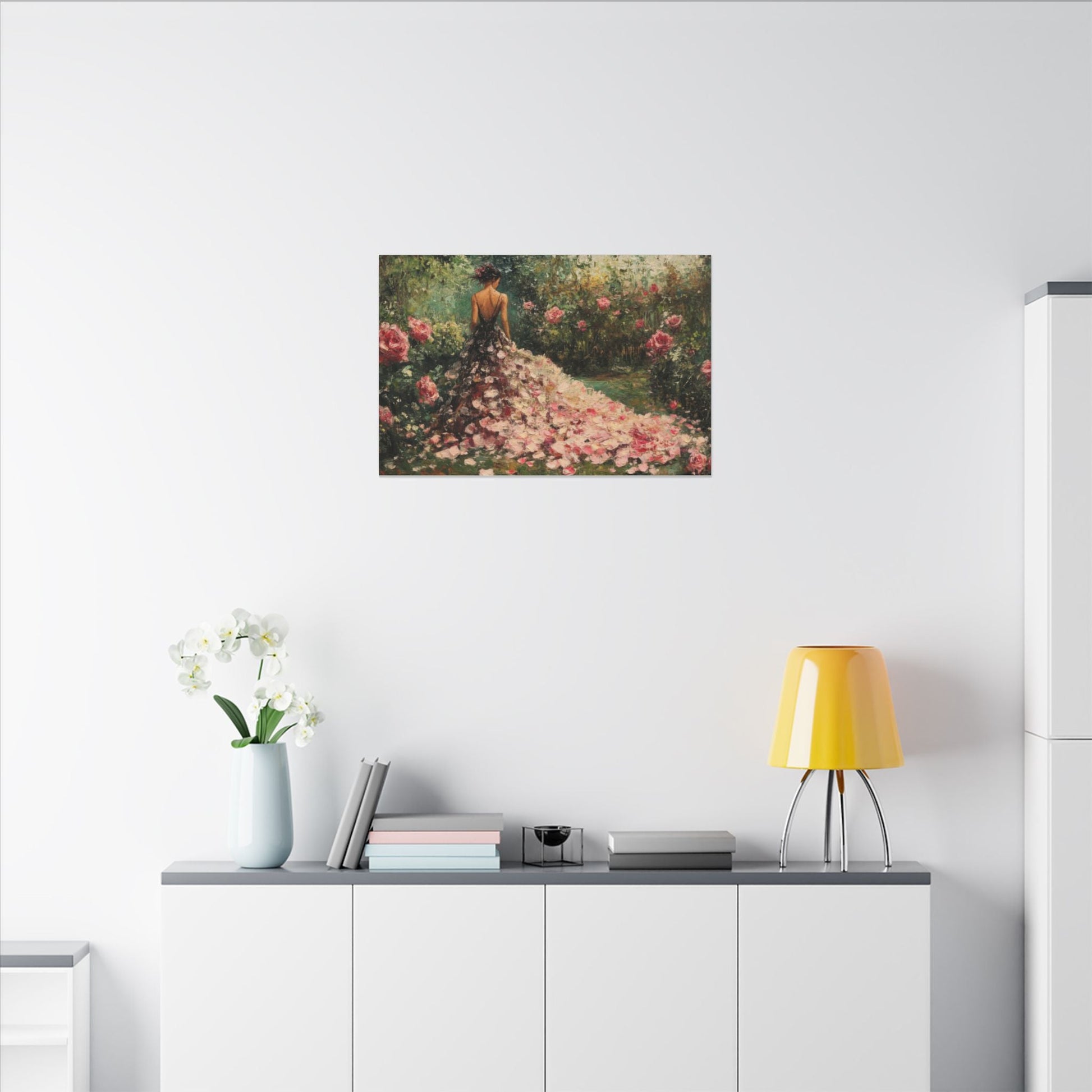 Gown of Roses — Garden Portrait Canvas - JG Visual Arts
