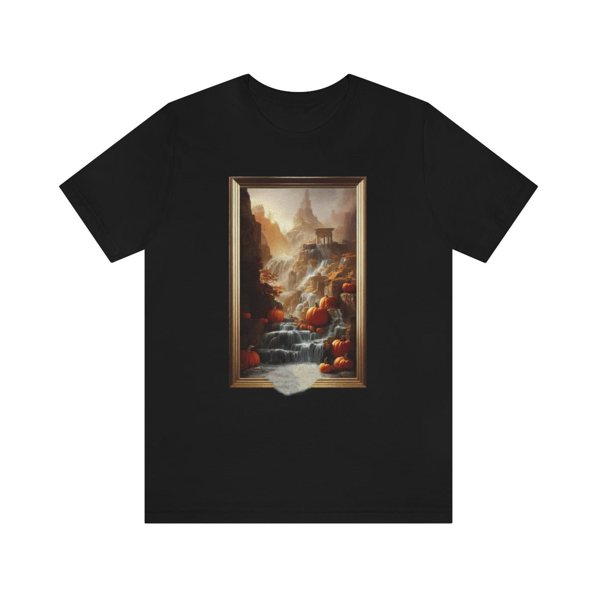 "Harvest Waterfall" - Unisex Jersey Short Sleeve Tee - JDG Visual Arts