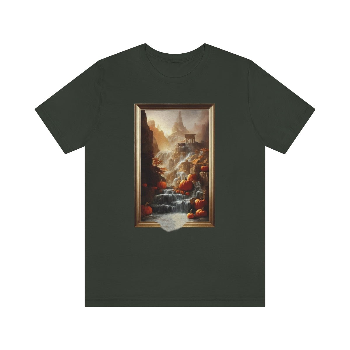 "Harvest Waterfall" - Unisex Jersey Short Sleeve Tee - JDG Visual Arts