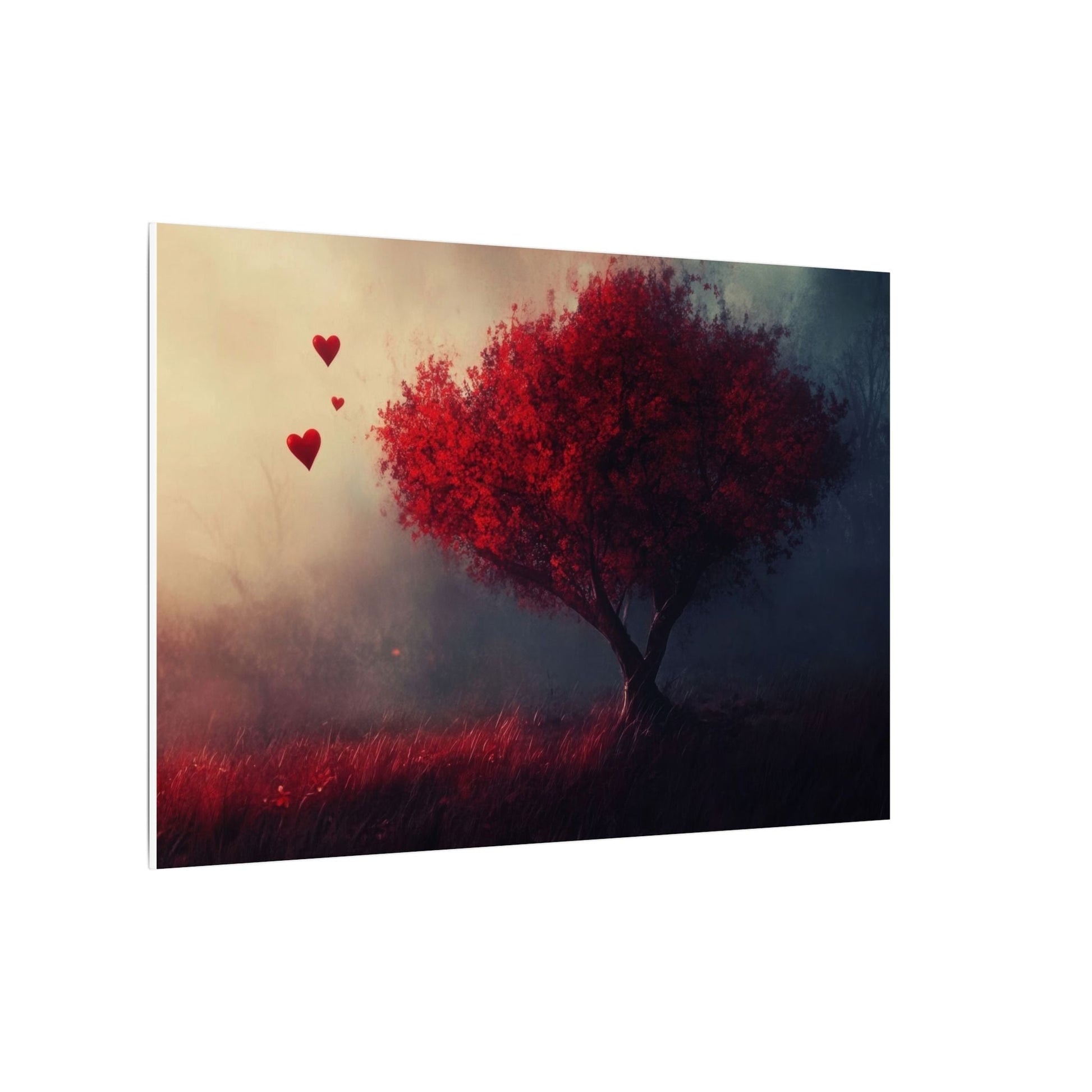 Heartwood — Crimson Tree in the Mist - JG Visual Arts