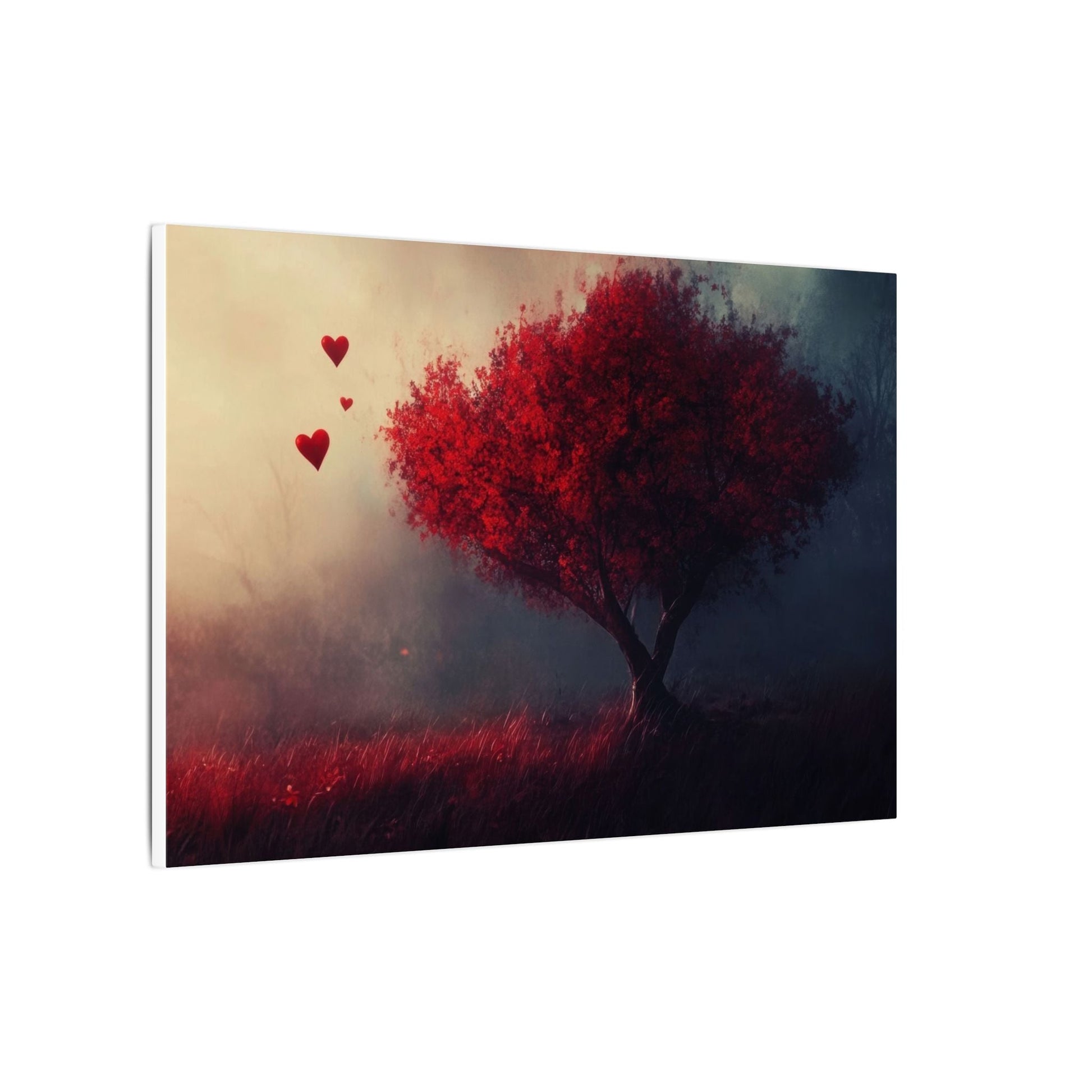 Heartwood — Crimson Tree in the Mist - JG Visual Arts