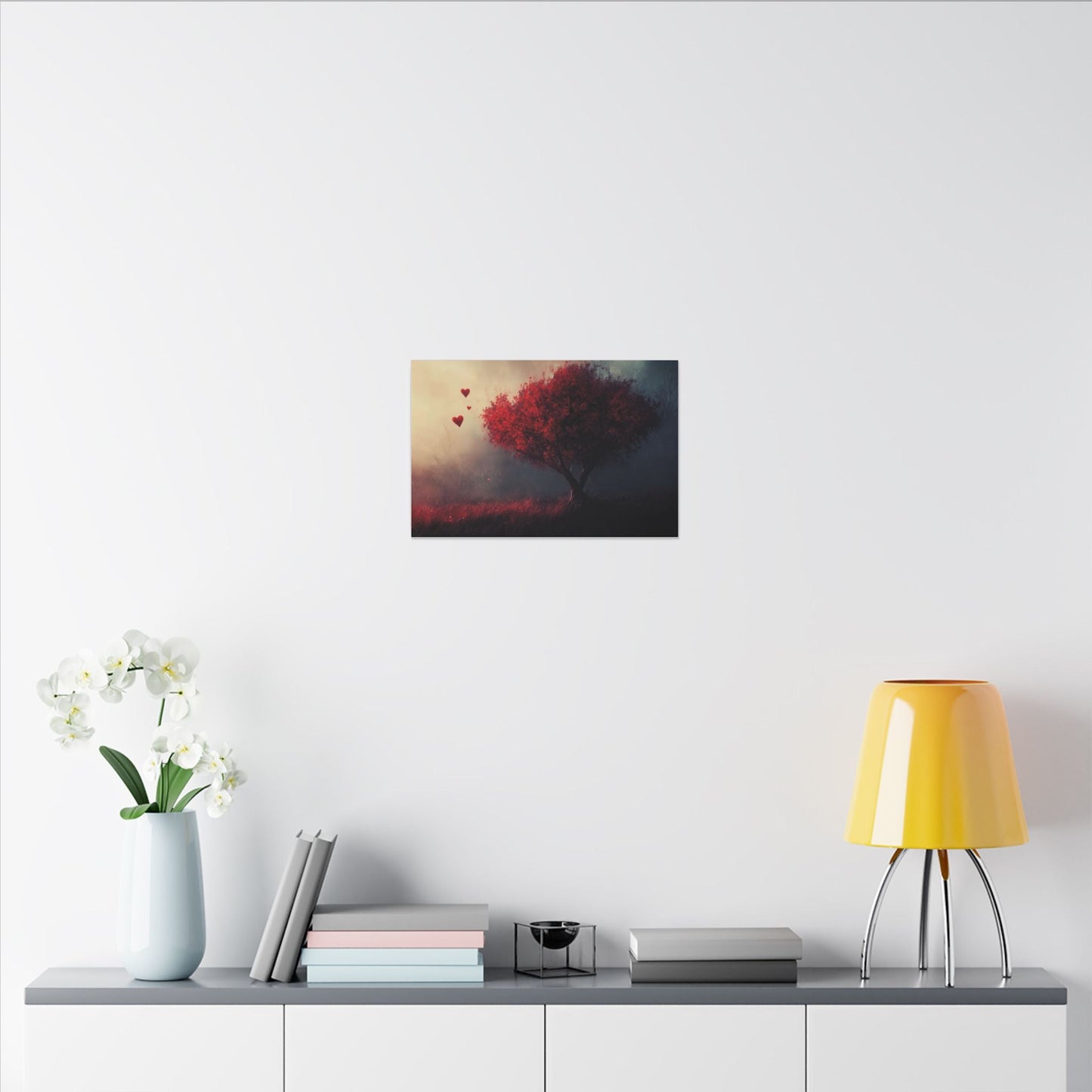 Heartwood — Crimson Tree in the Mist - JG Visual Arts