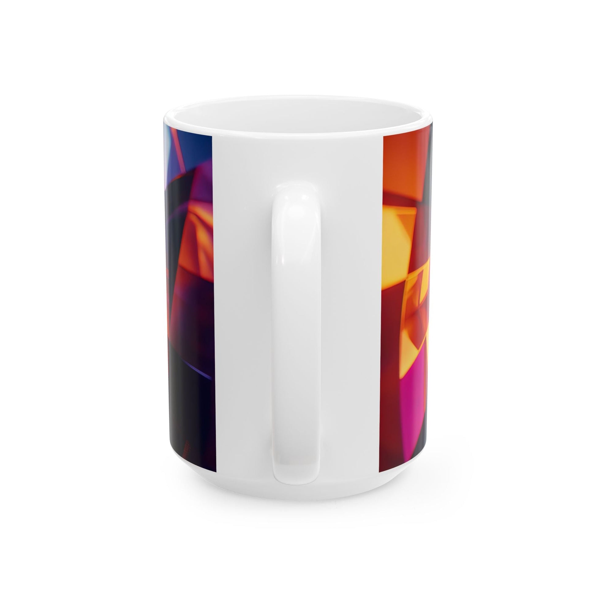 Kaleidoscope Tunnel — Geometric Vortex Mug - JG Visual Arts