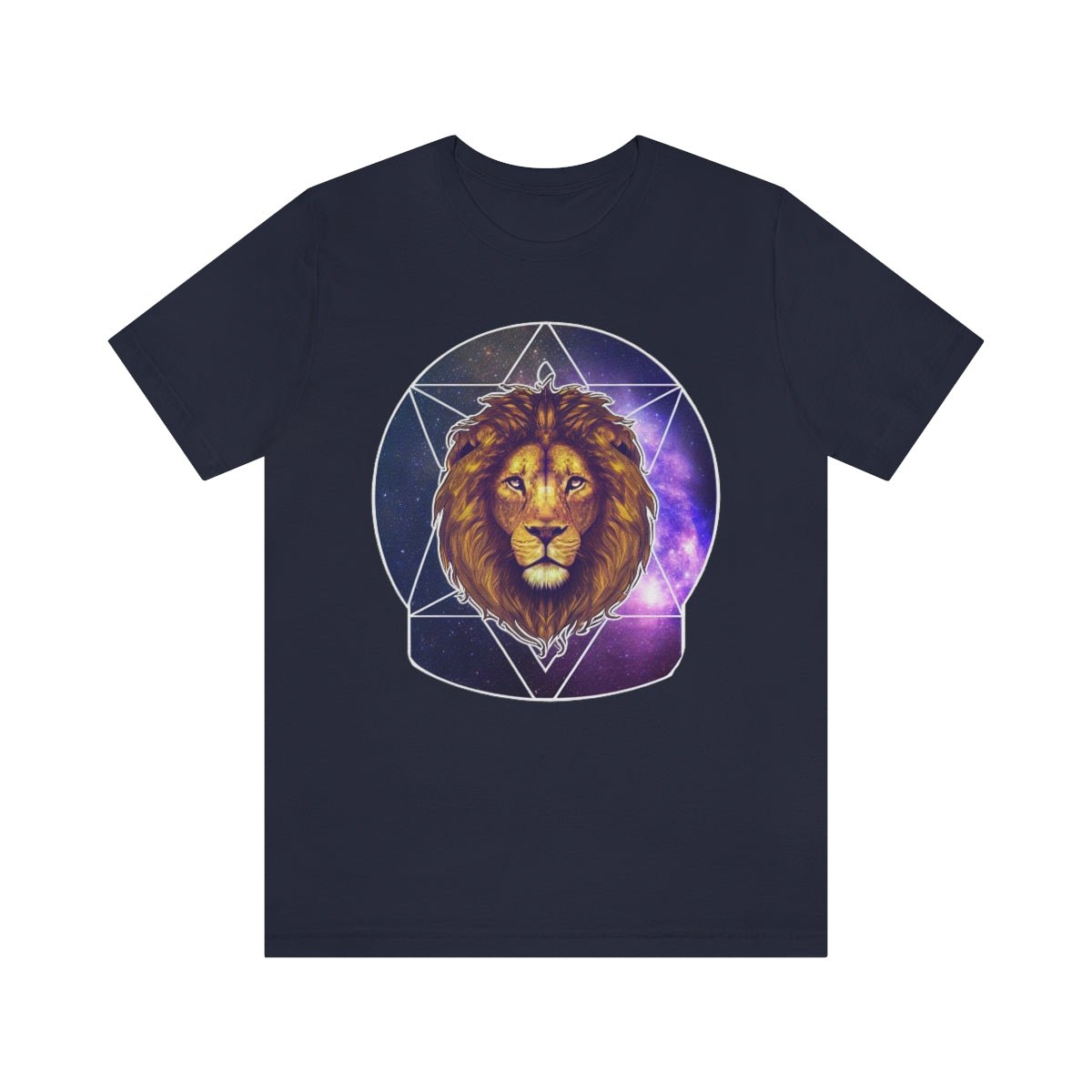 "Leo Amongst the Stars" - Unisex Jersey Short Sleeve Tee - JDG Visual Arts