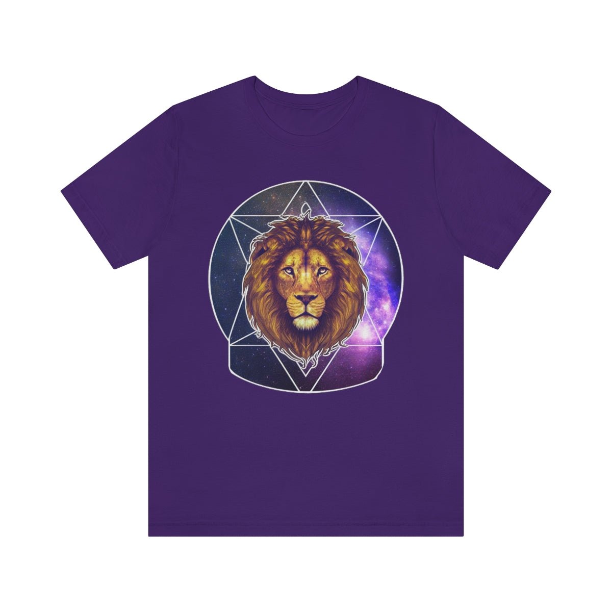 "Leo Amongst the Stars" - Unisex Jersey Short Sleeve Tee - JDG Visual Arts