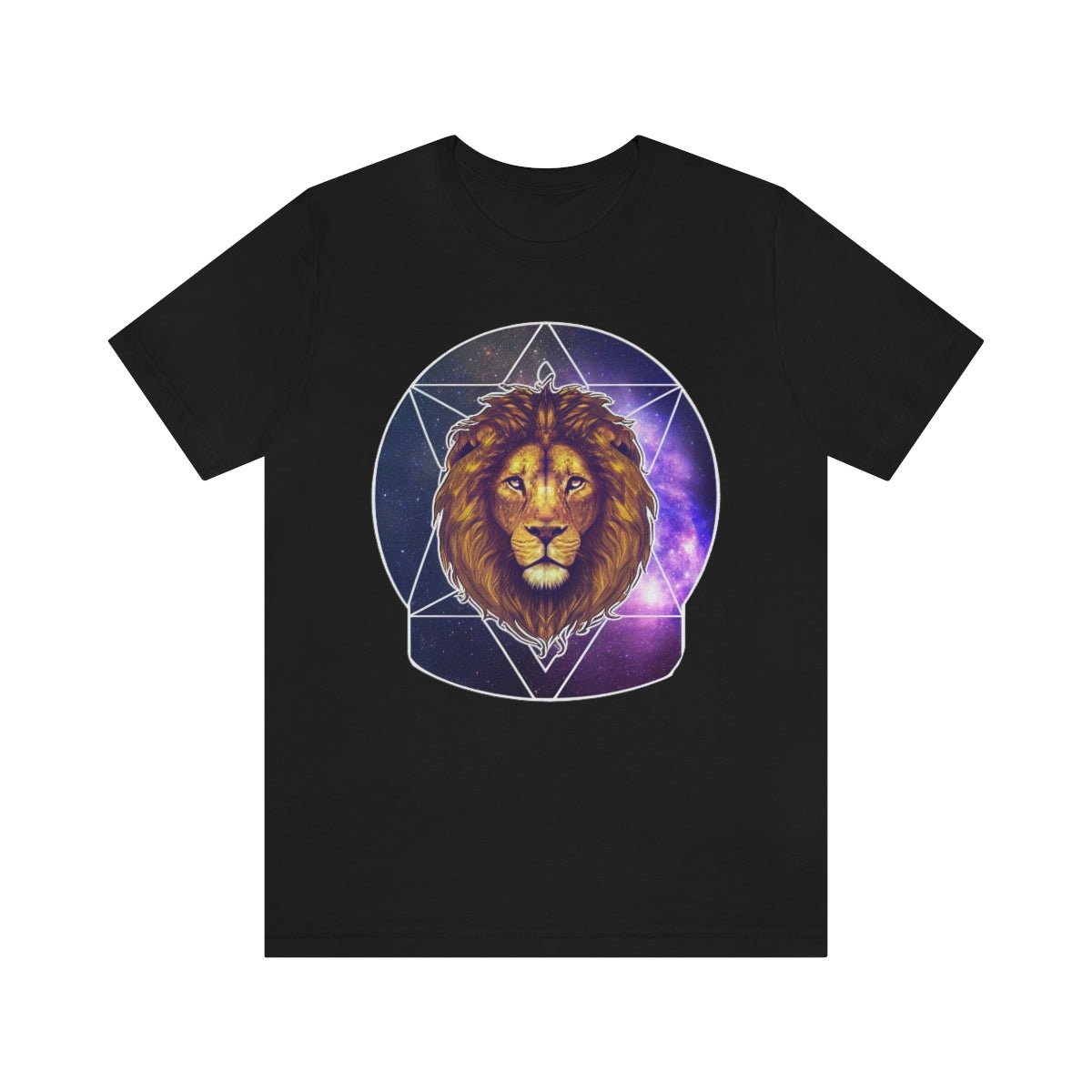 "Leo Amongst the Stars" - Unisex Jersey Short Sleeve Tee - JDG Visual Arts