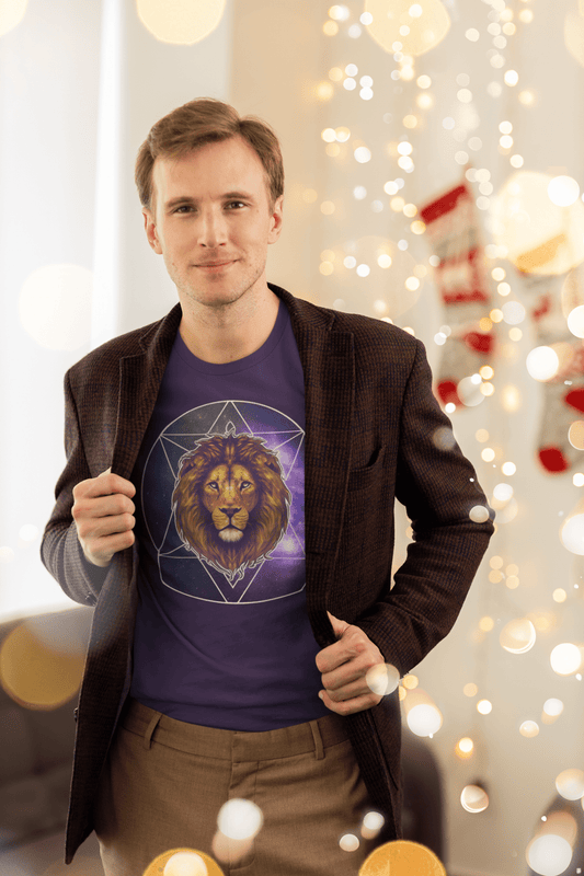 "Leo Amongst the Stars" - Unisex Jersey Short Sleeve Tee - JDG Visual Arts