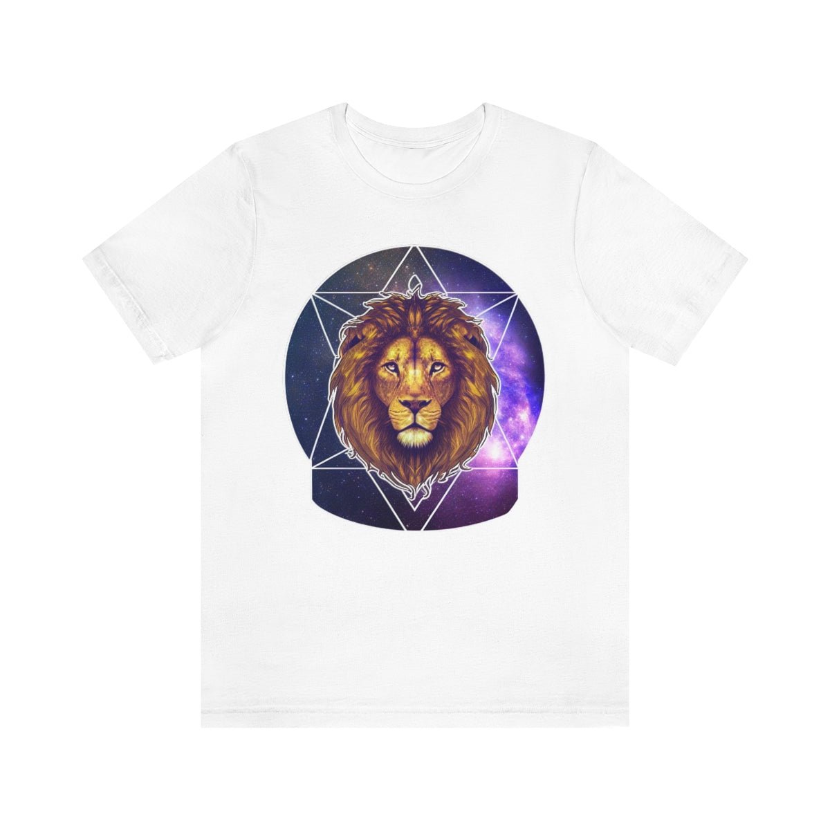 "Leo Amongst the Stars" - Unisex Jersey Short Sleeve Tee - JDG Visual Arts