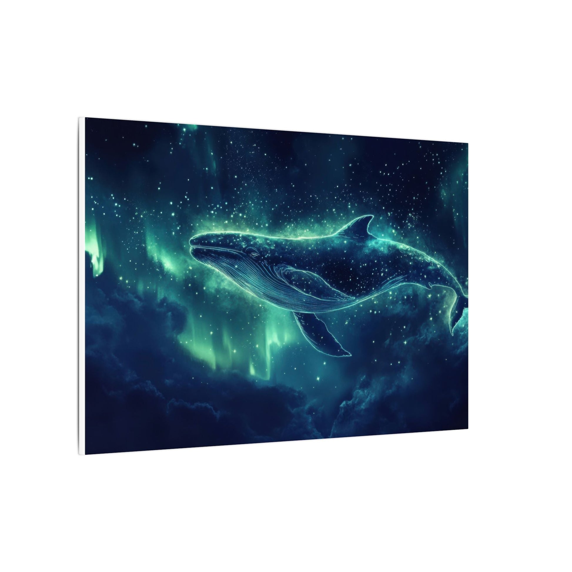 Leviathan of the Aurora — Cosmic Whale Canvas - JG Visual Arts