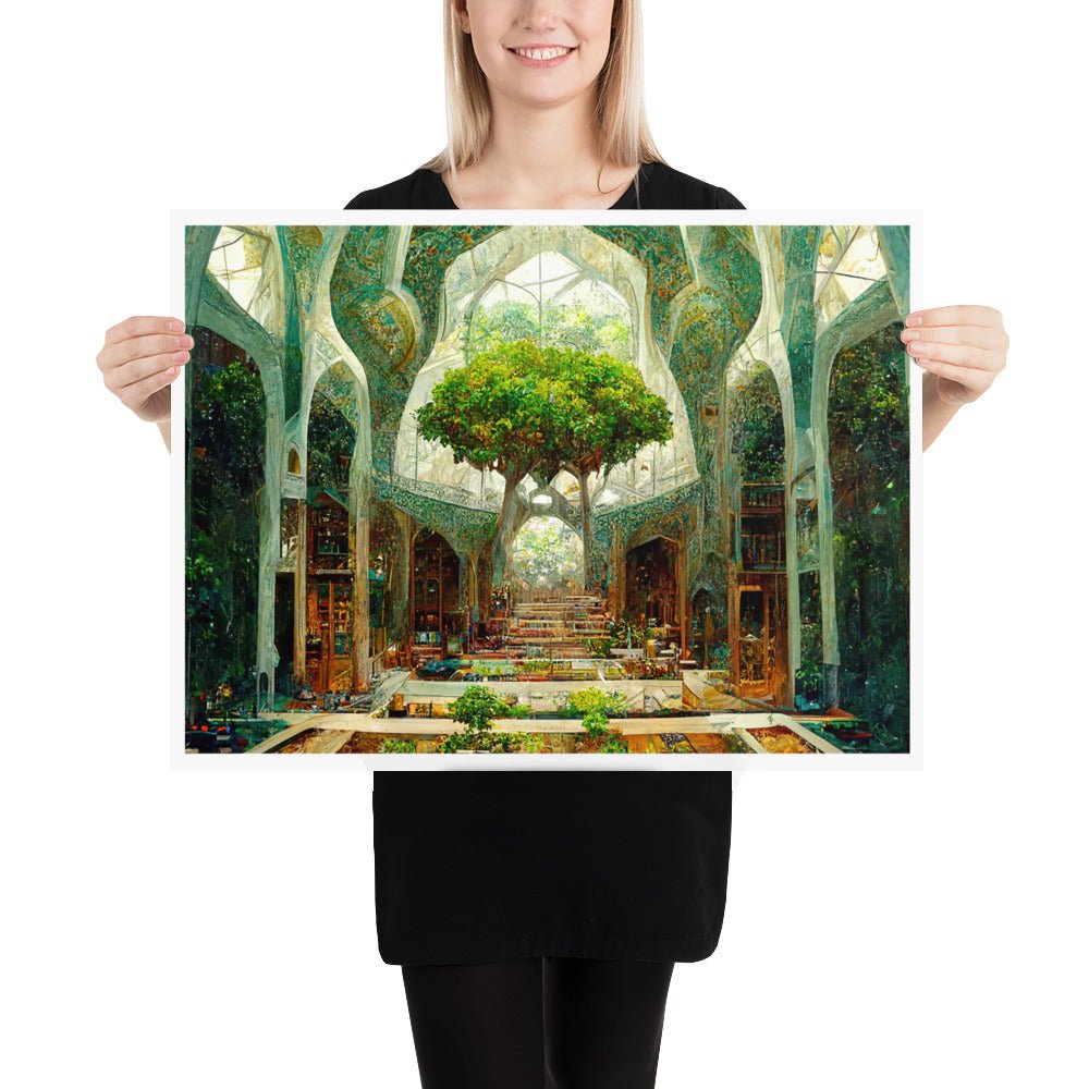 Library Entrance Poster (Matte) - JDG Visual Arts