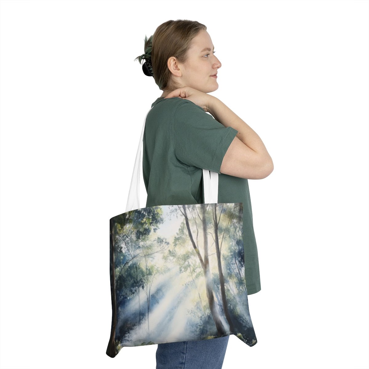 Lightfall — Sunbeam Forest Tote - JG Visual Arts