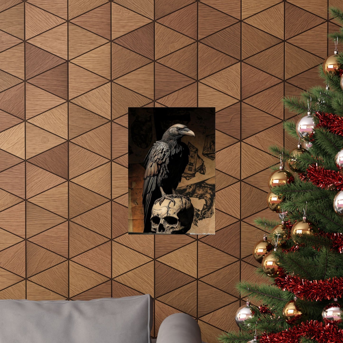 Memento — Raven and Skull Poster - JG Visual Arts
