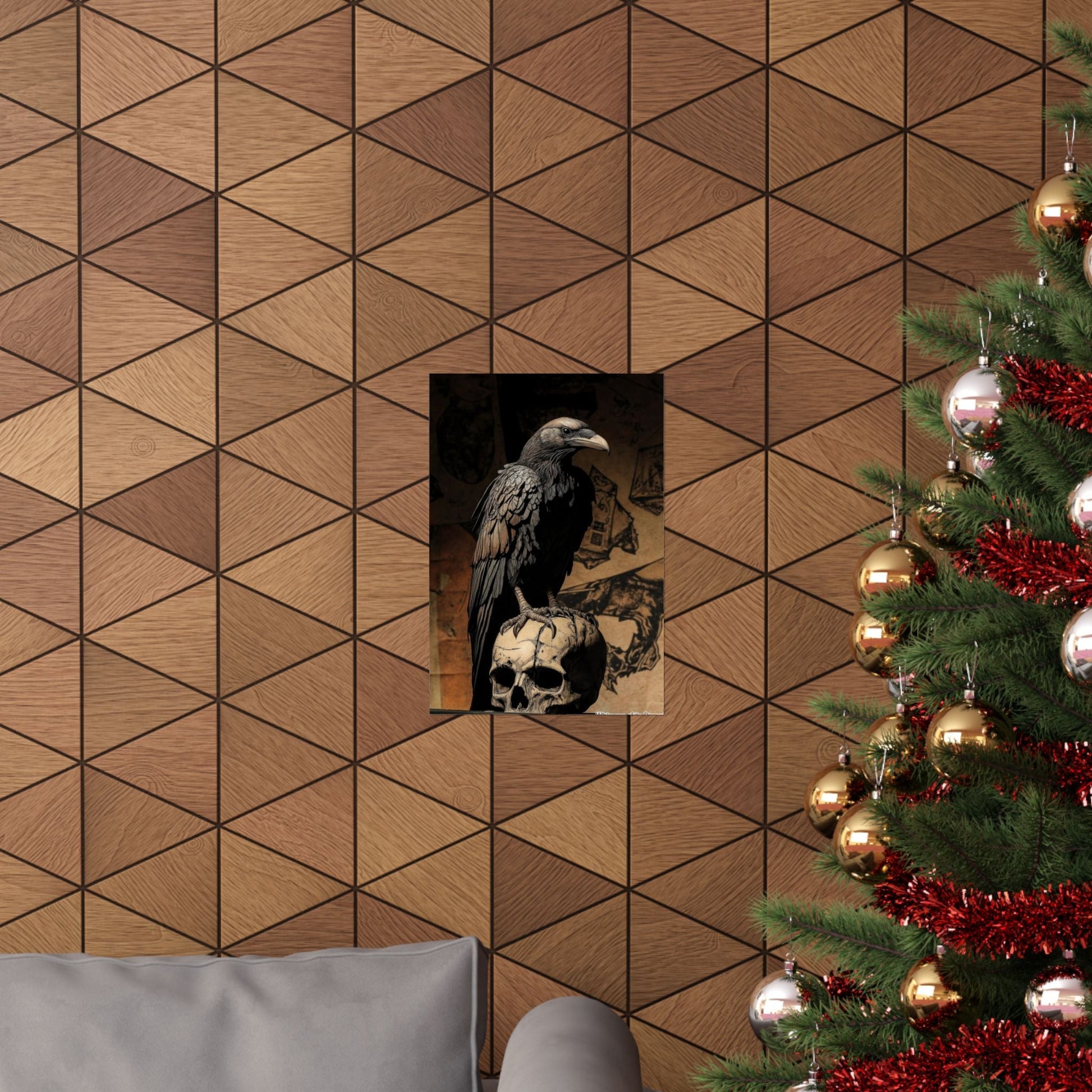 Memento — Raven and Skull Poster - JG Visual Arts