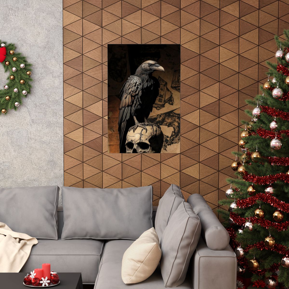 Memento — Raven and Skull Poster - JG Visual Arts