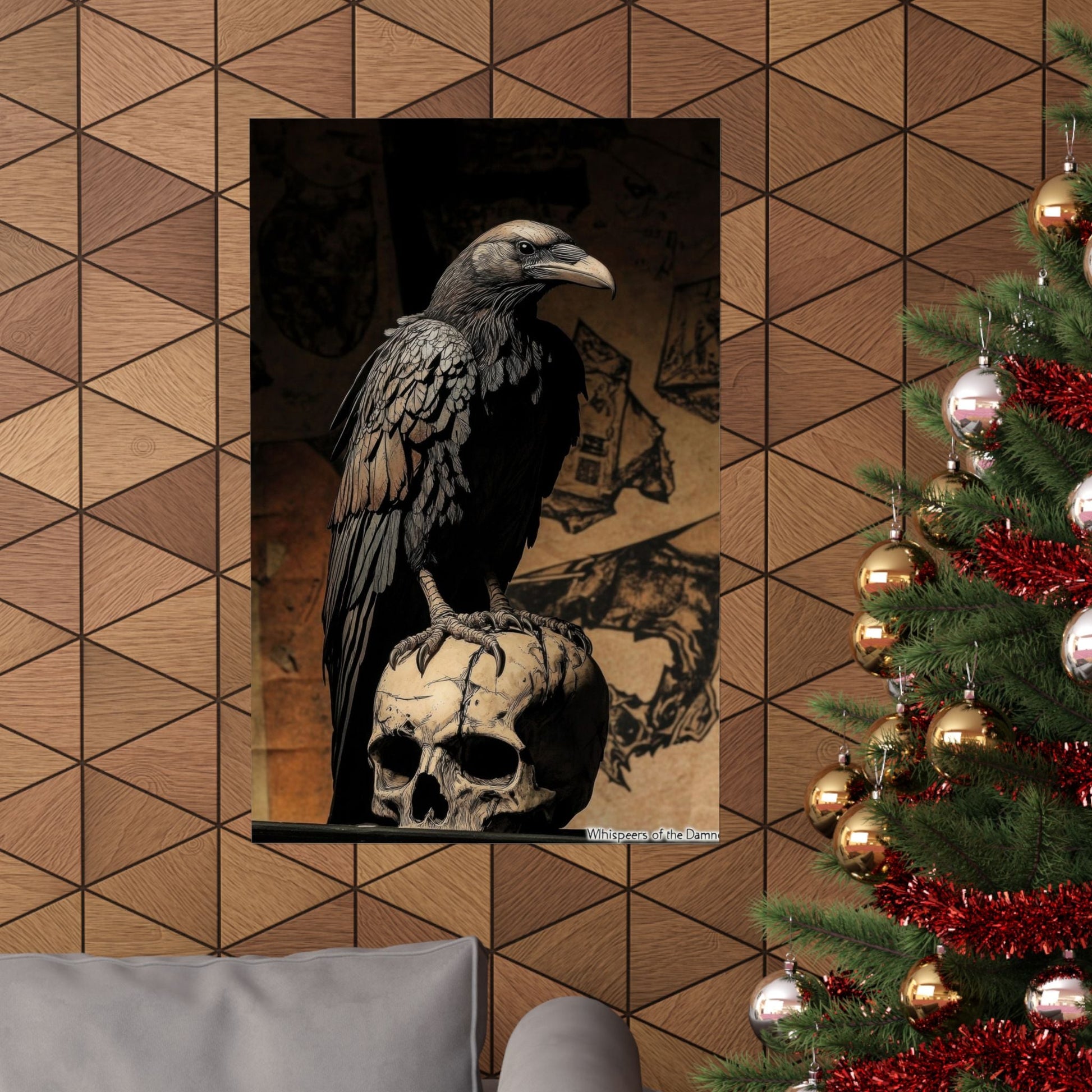 Memento — Raven and Skull Poster - JG Visual Arts