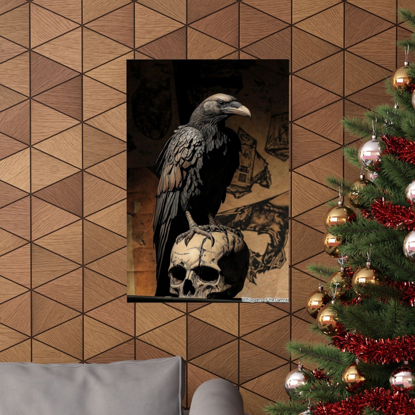 Memento — Raven and Skull Poster - JG Visual Arts