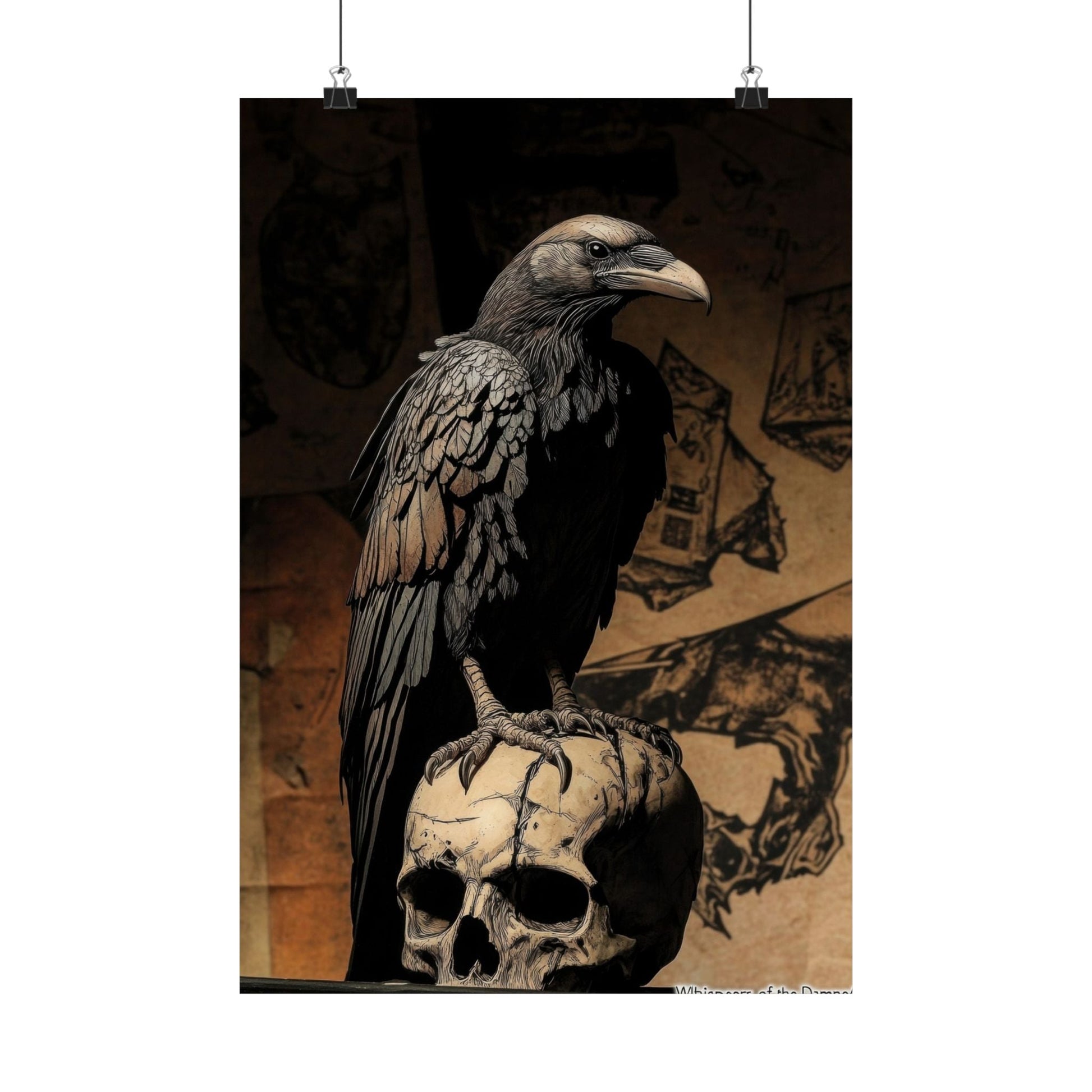 Memento — Raven and Skull Poster - JG Visual Arts