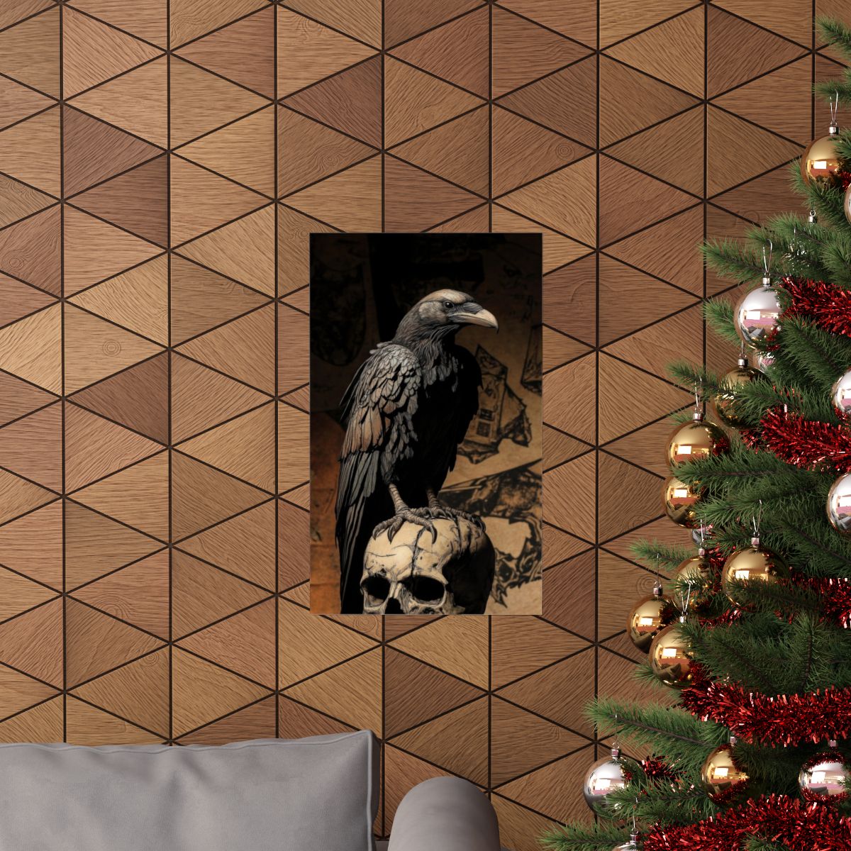 Memento — Raven and Skull Poster - JG Visual Arts