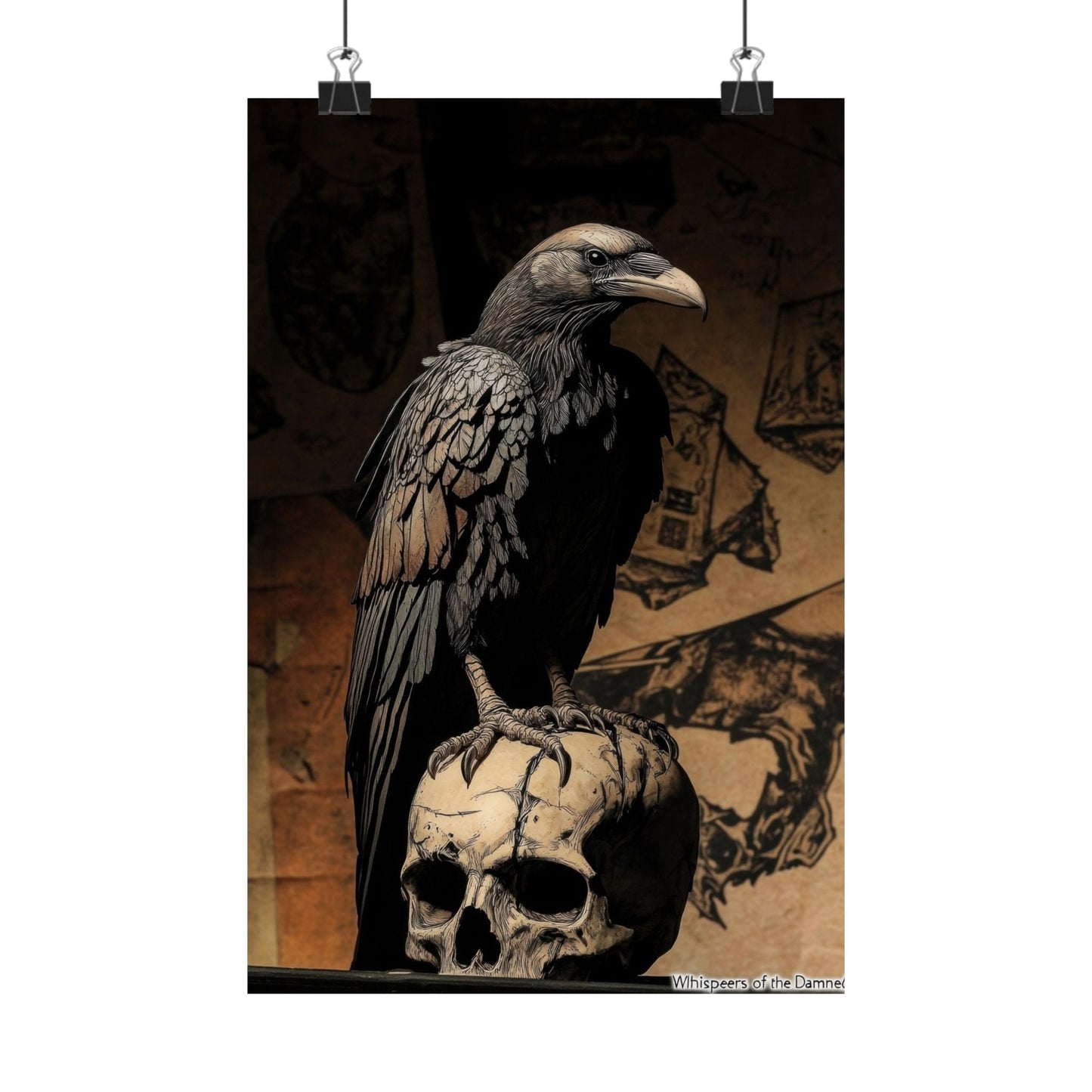 Memento — Raven and Skull Poster - JG Visual Arts