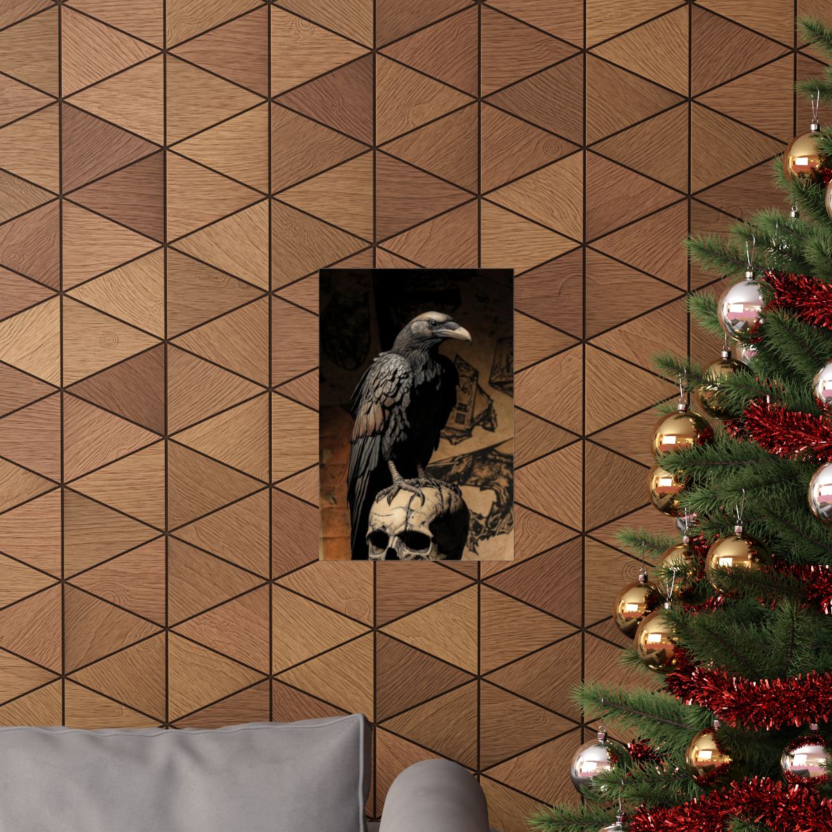 Memento — Raven and Skull Poster - JG Visual Arts