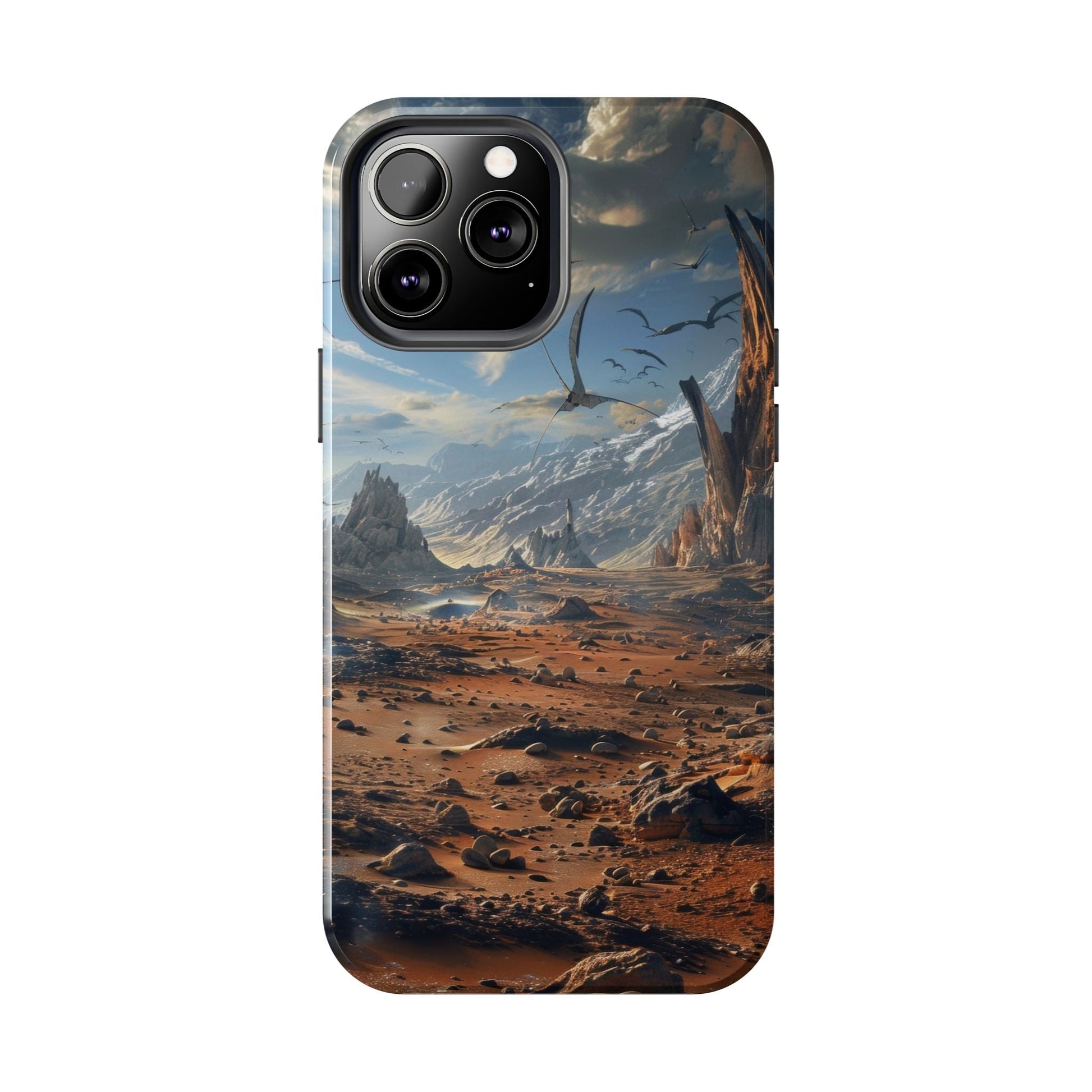 Ridge of Another World — Alien Mountains Phone Case - JDG Visual Arts
