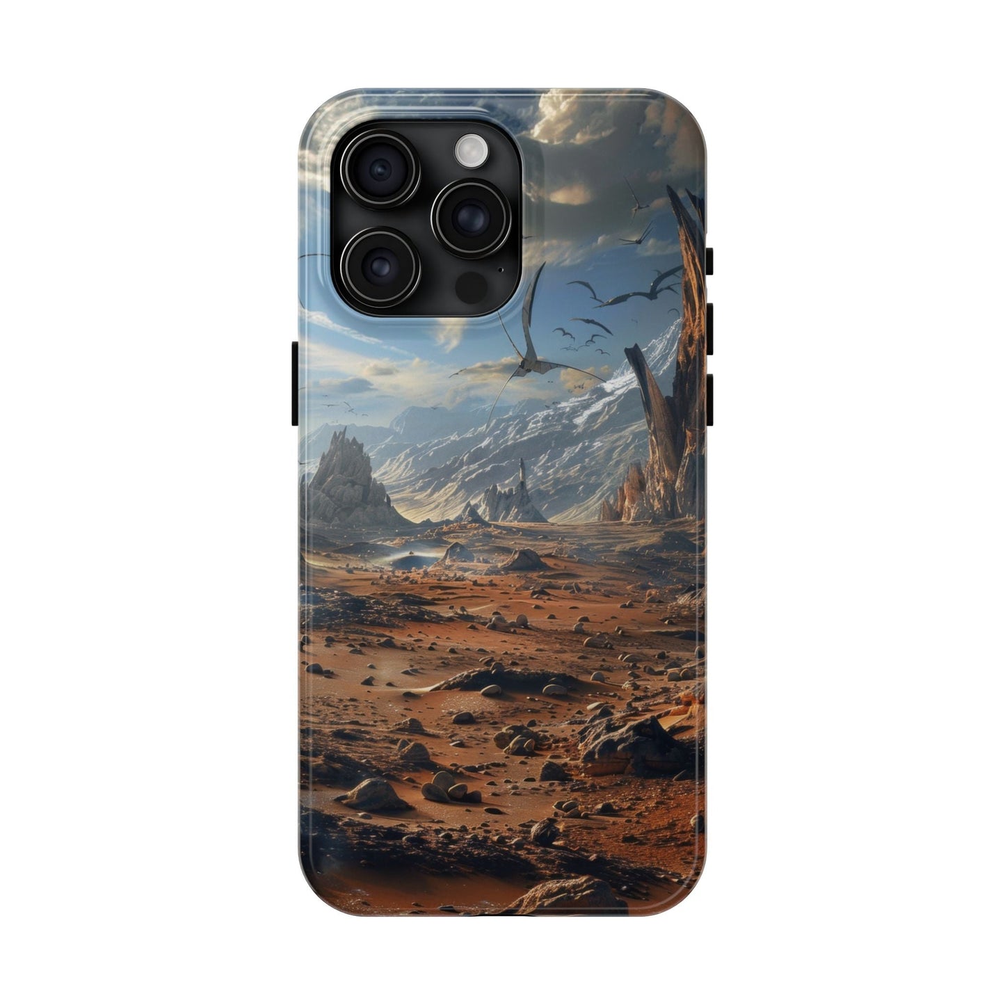 Ridge of Another World — Alien Mountains Phone Case - JG Visual Arts