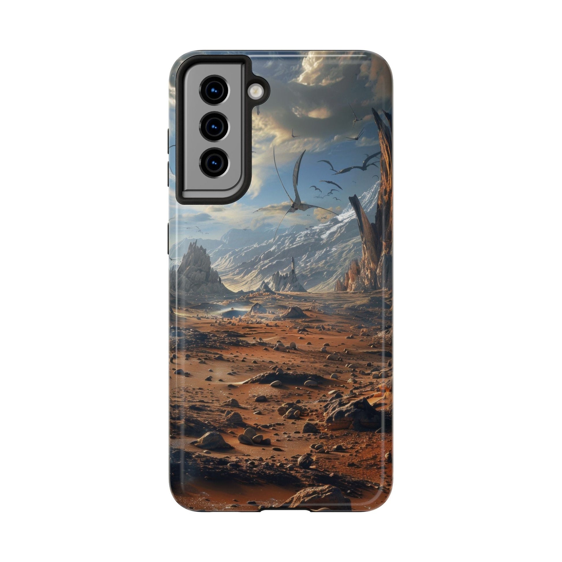 Ridge of Another World — Alien Mountains Phone Case - JG Visual Arts
