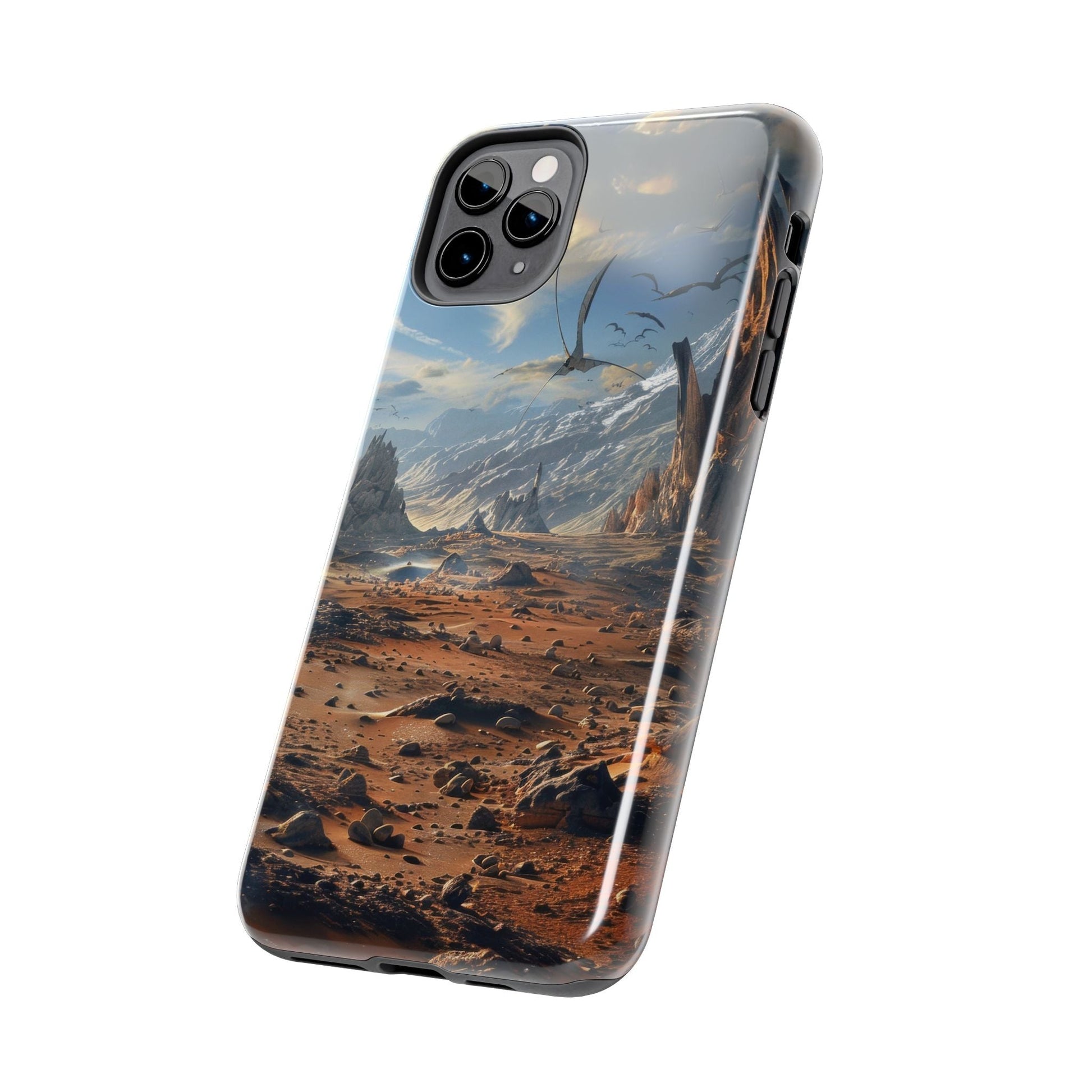 Ridge of Another World — Alien Mountains Phone Case - JG Visual Arts