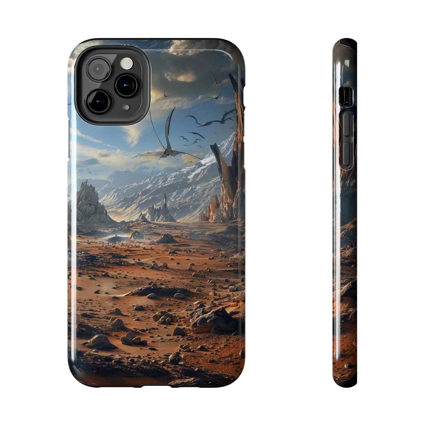 Ridge of Another World — Alien Mountains Phone Case - JG Visual Arts