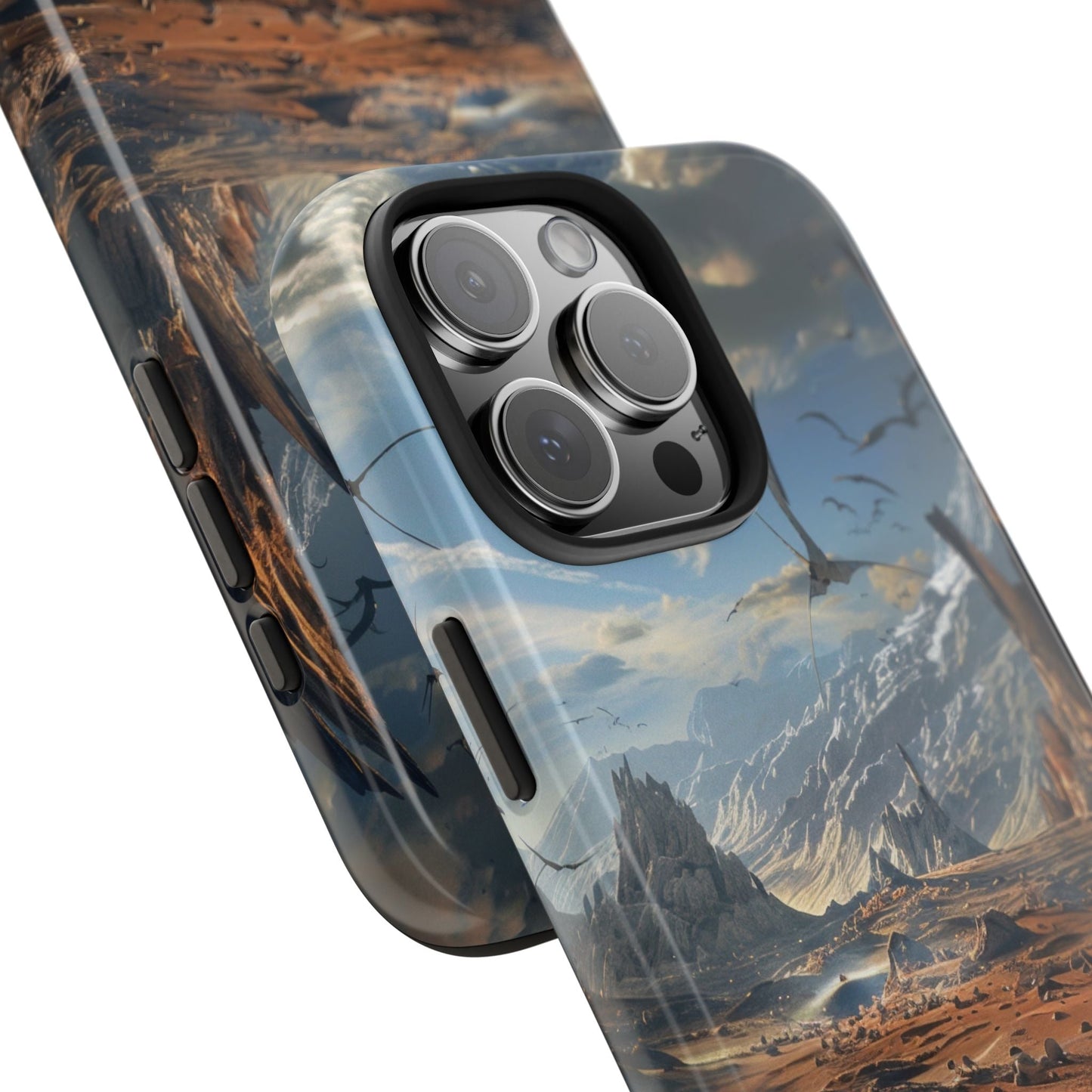 Ridge of Another World — Alien Mountains Phone Case - JDG Visual Arts