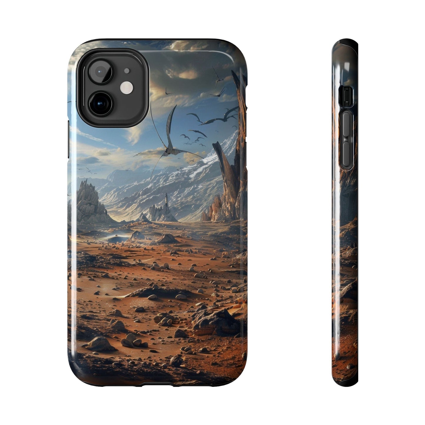 Ridge of Another World — Alien Mountains Phone Case - JG Visual Arts