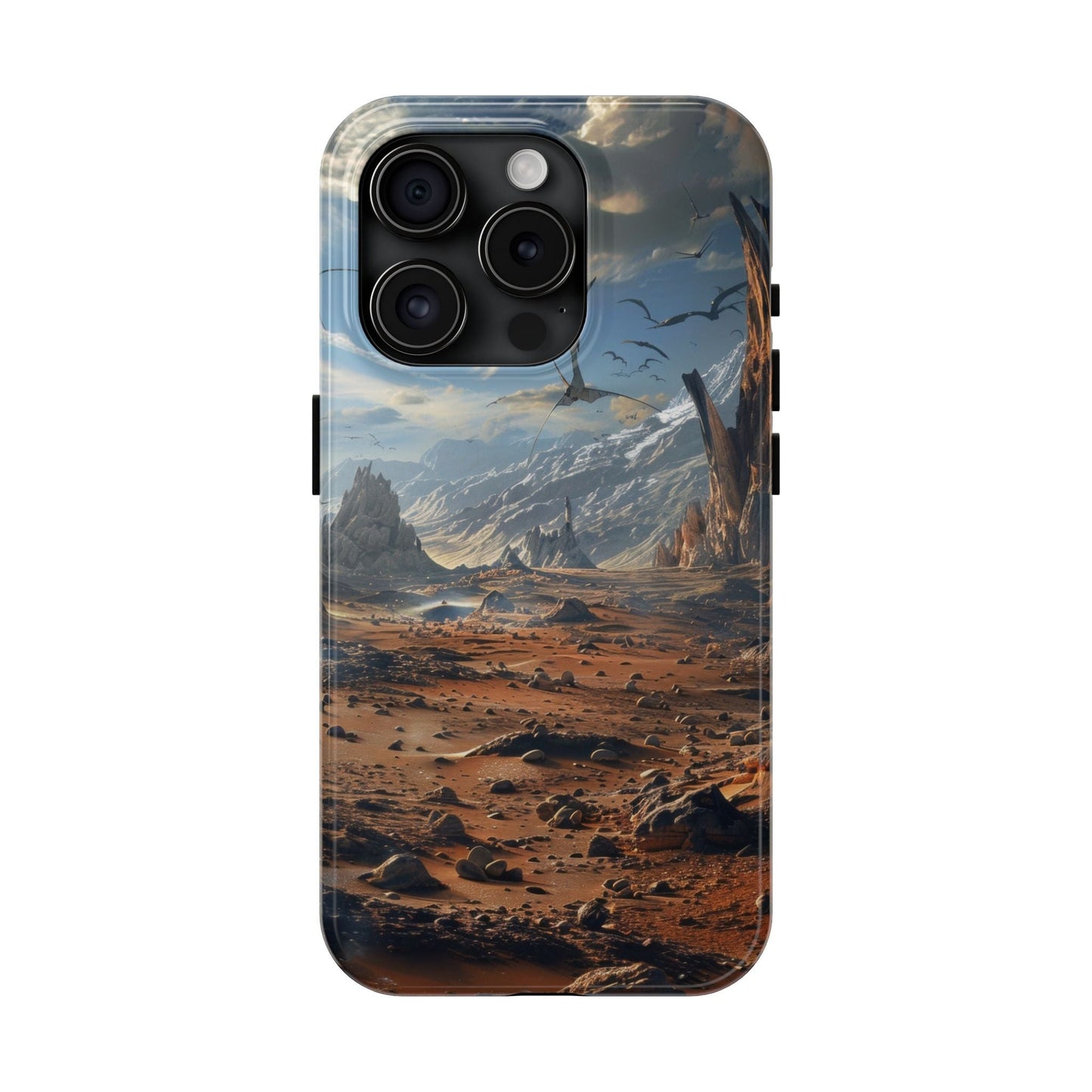 Ridge of Another World — Alien Mountains Phone Case - JG Visual Arts