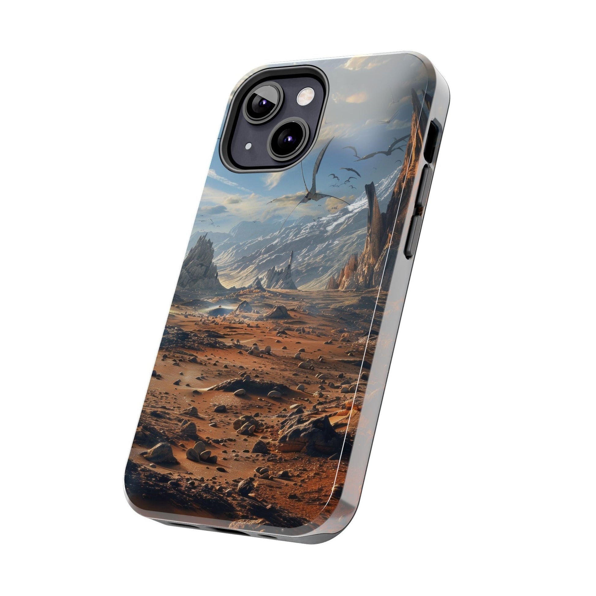Ridge of Another World — Alien Mountains Phone Case - JDG Visual Arts