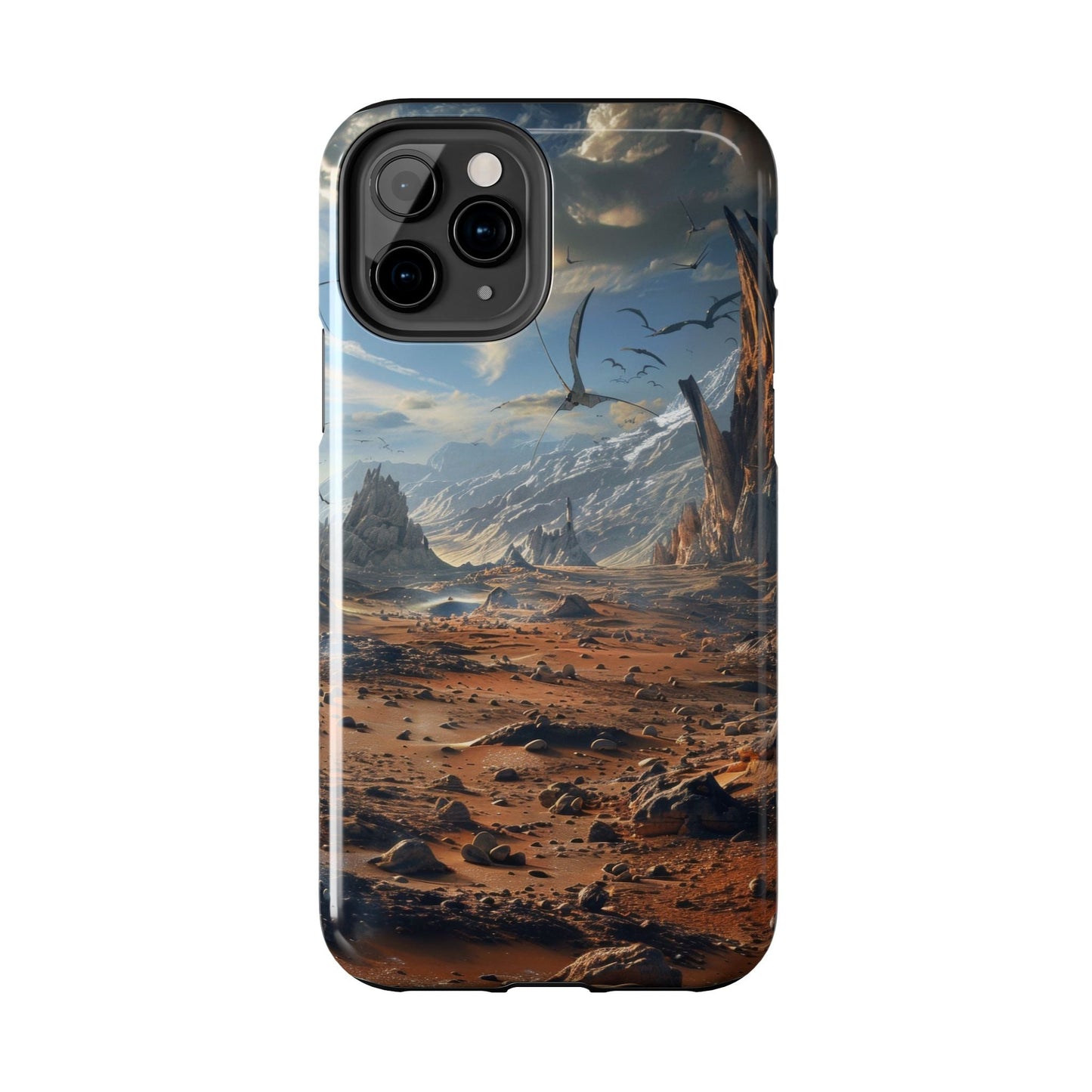Ridge of Another World — Alien Mountains Phone Case - JG Visual Arts
