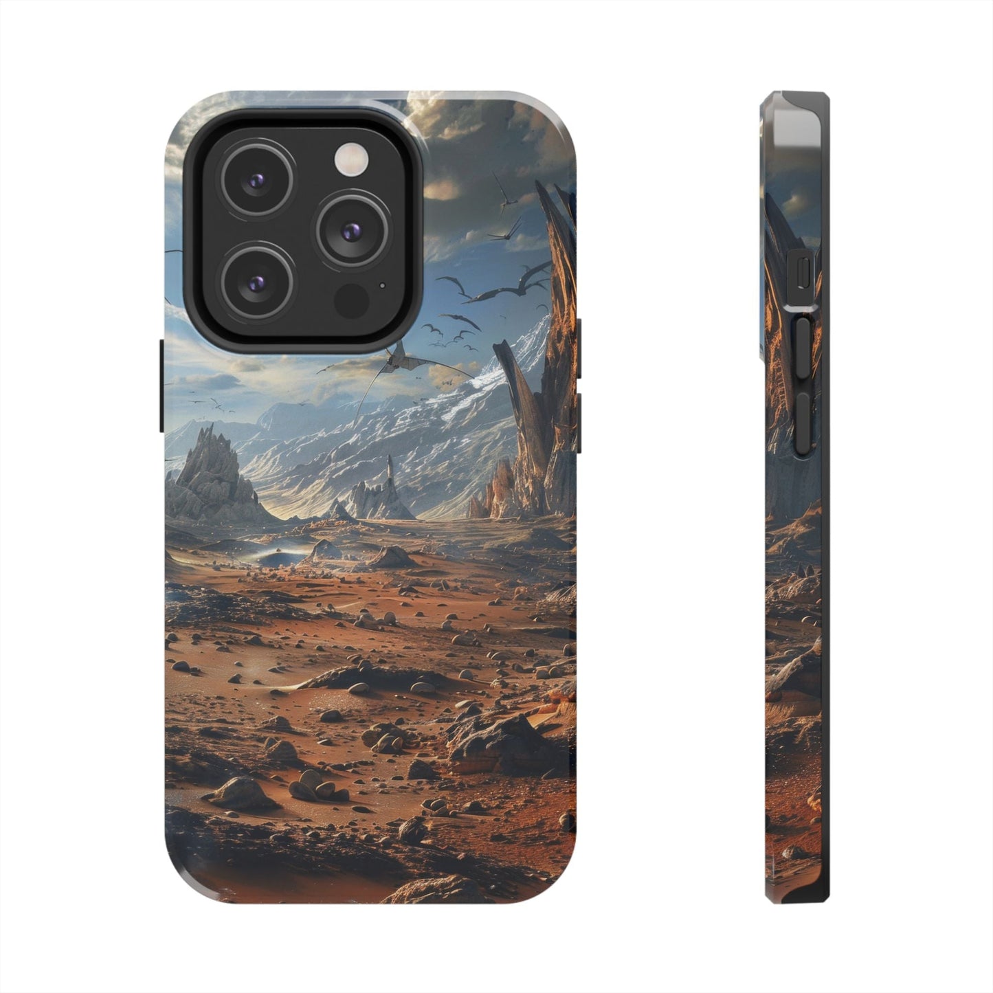 Ridge of Another World — Alien Mountains Phone Case - JG Visual Arts