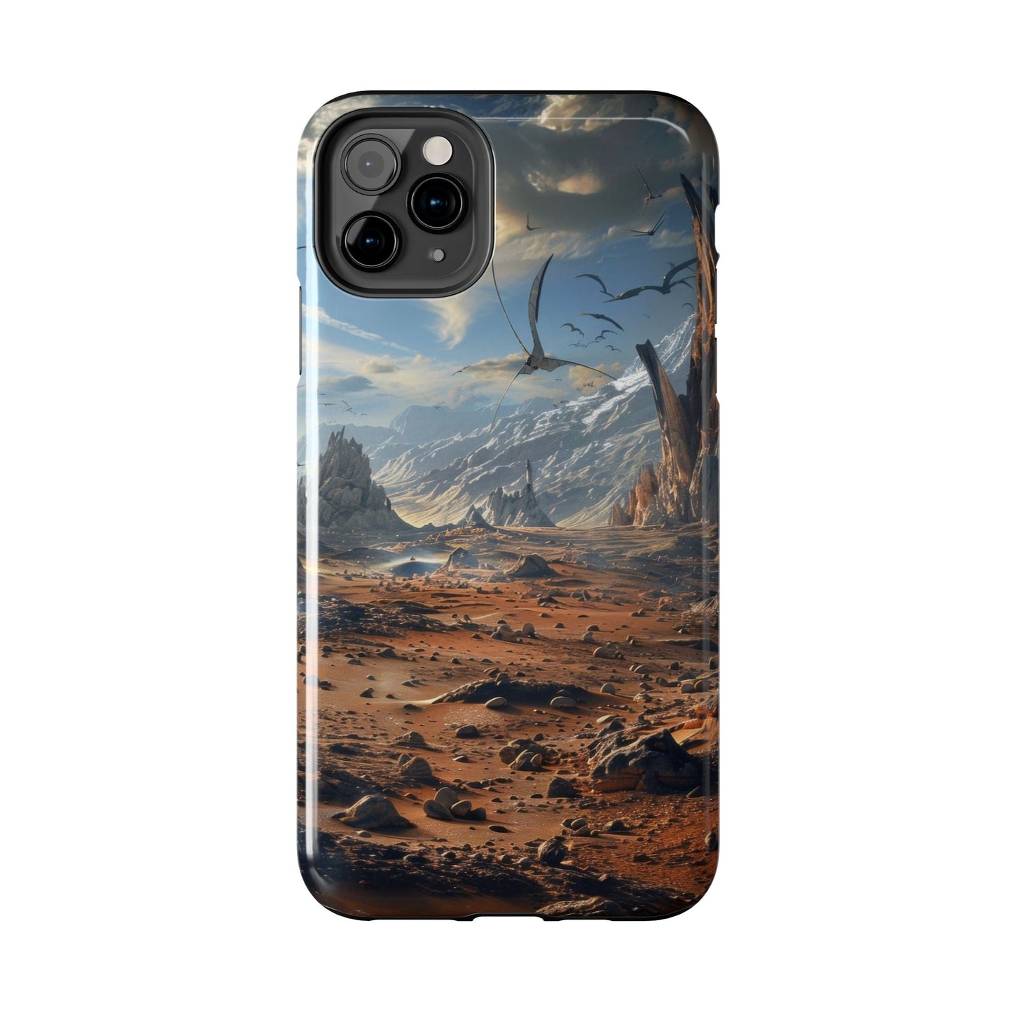 Ridge of Another World — Alien Mountains Phone Case - JG Visual Arts