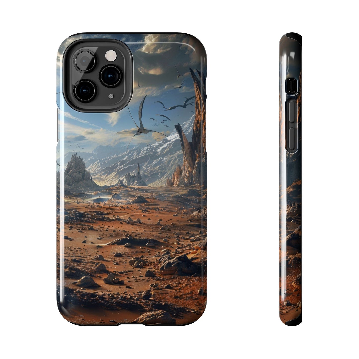 Ridge of Another World — Alien Mountains Phone Case - JG Visual Arts