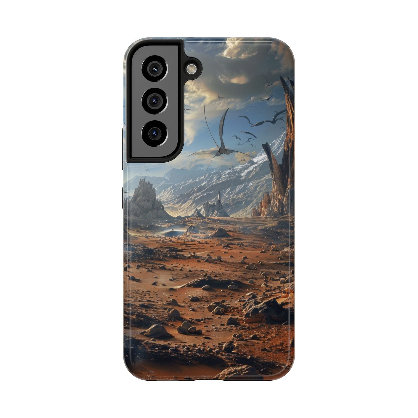 Ridge of Another World — Alien Mountains Phone Case - JG Visual Arts