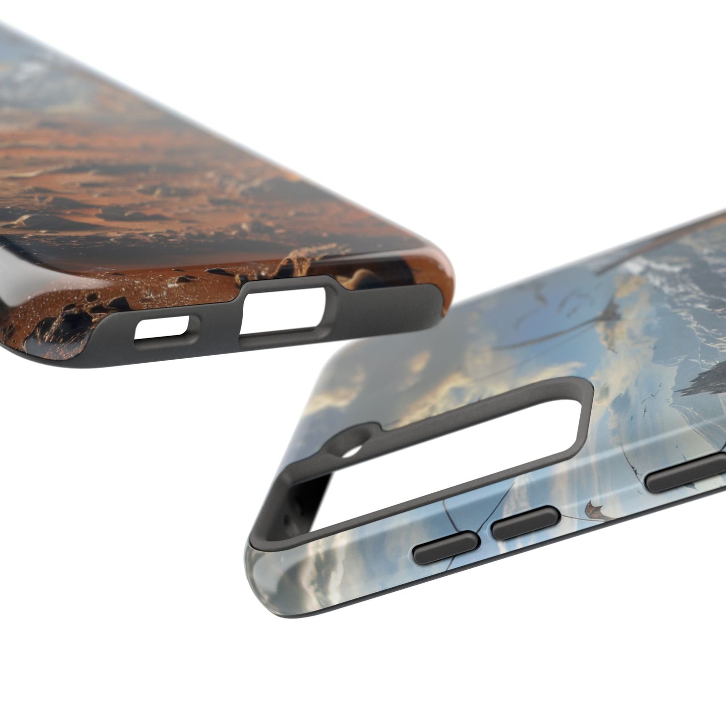Ridge of Another World — Alien Mountains Phone Case - JDG Visual Arts