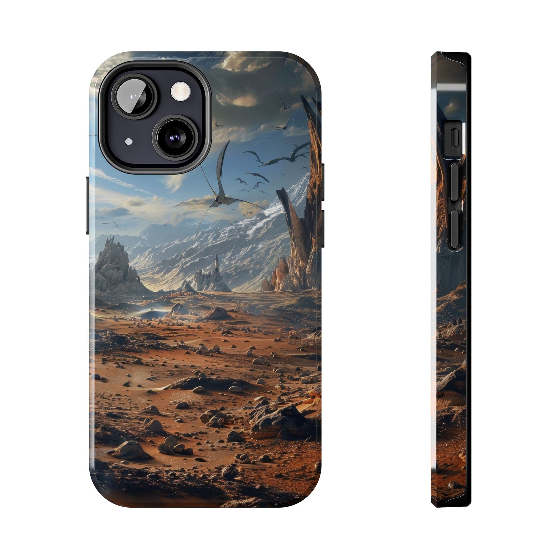 Ridge of Another World — Alien Mountains Phone Case - JG Visual Arts