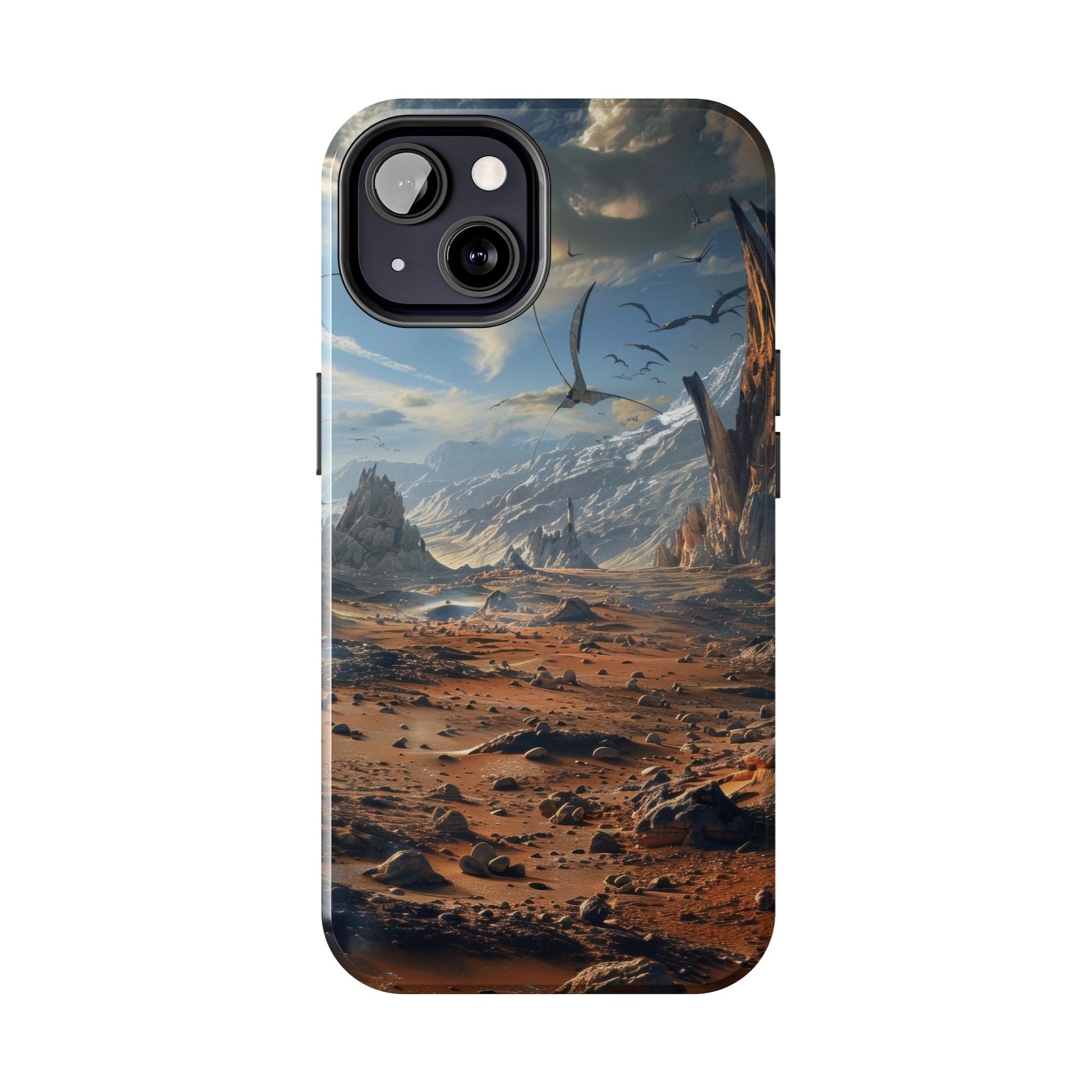 Ridge of Another World — Alien Mountains Phone Case - JDG Visual Arts