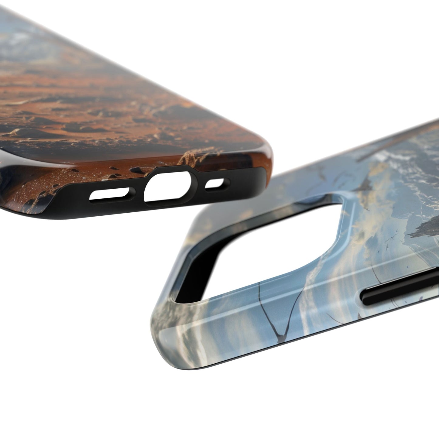 Ridge of Another World — Alien Mountains Phone Case - JDG Visual Arts